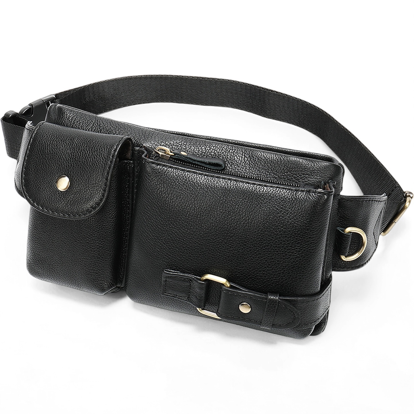 Gowalletly Leather Waist Chest Bag