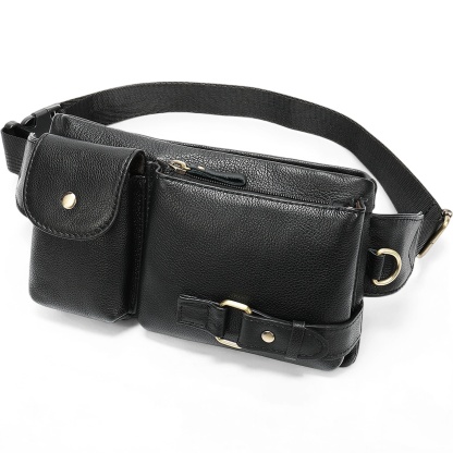 Gowalletly Leather Waist Chest Bag
