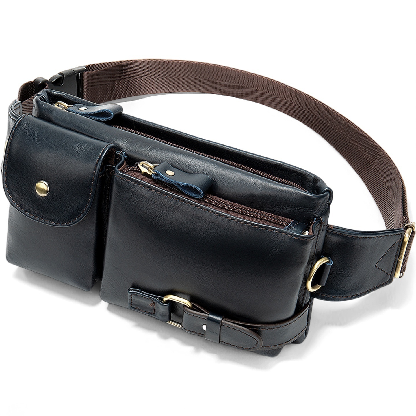Gowalletly Leather Waist Chest Bag