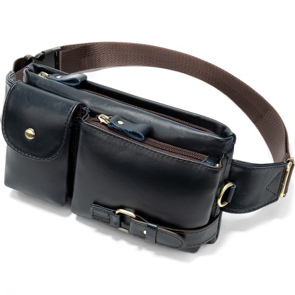 Gowalletly Leather Waist Chest Bag