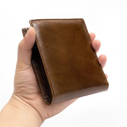 Gowalletly RFID Leather Wallet Men