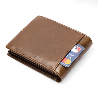 Gowalletly RFID Leather Wallet Men