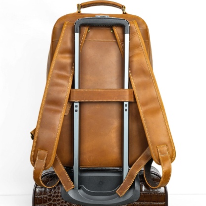 Gowalletly Vintage Leather Backpack