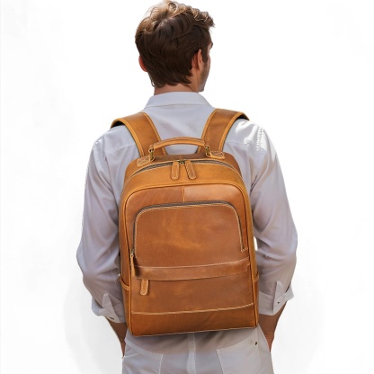 Gowalletly Vintage Leather Backpack