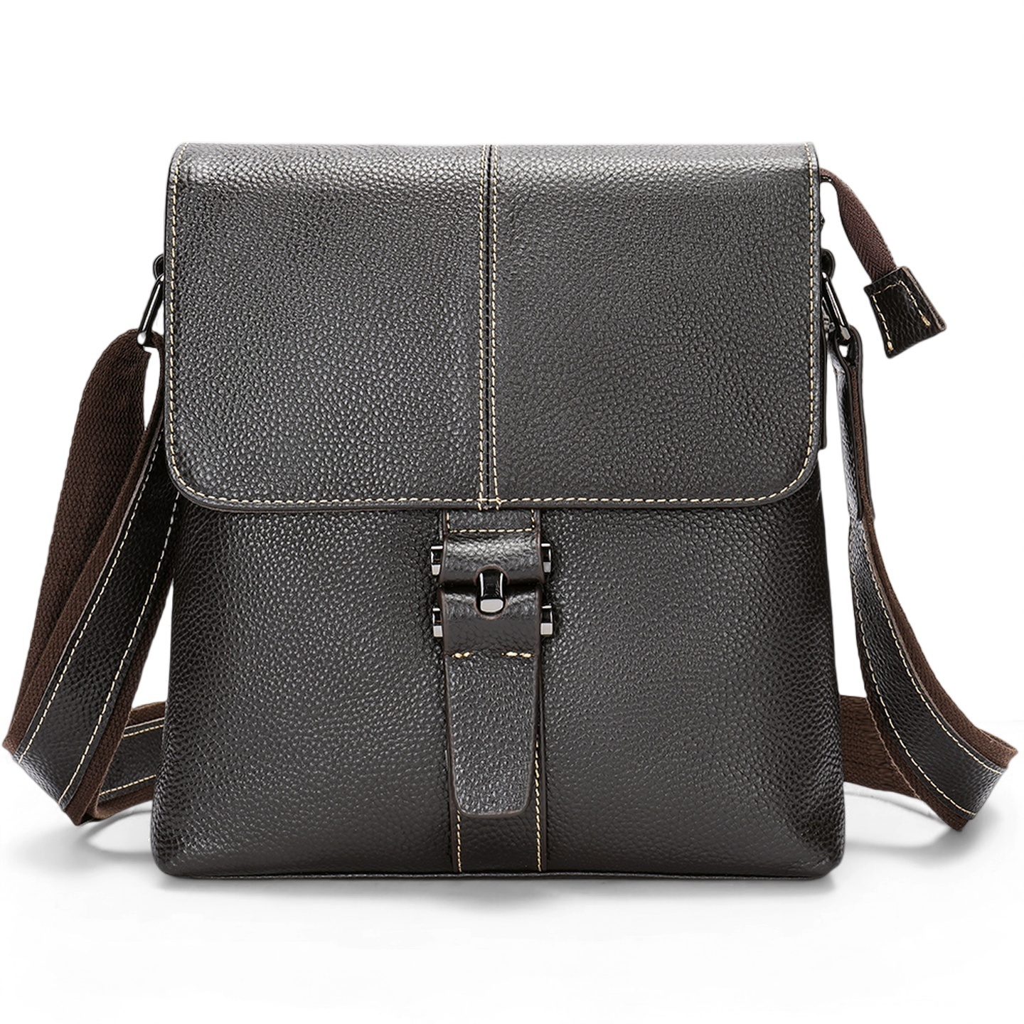 Gowalletly Retro Leather Messenger Bag