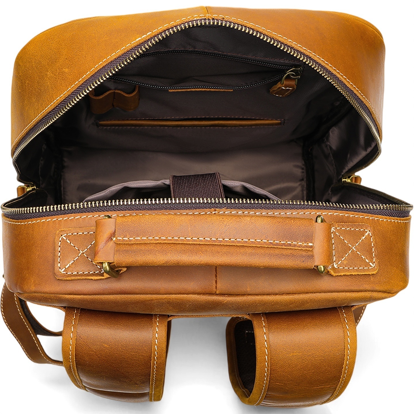 Gowalletly Vintage Leather Backpack