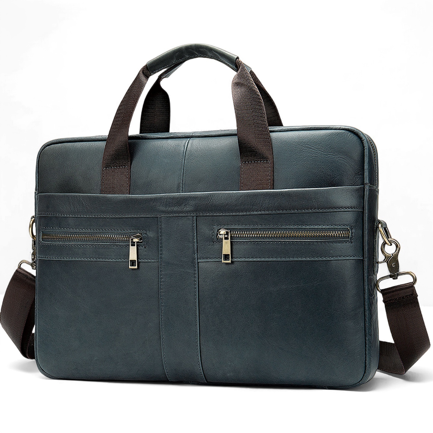 Gowalletly Vintage Leather Briefcase Bag