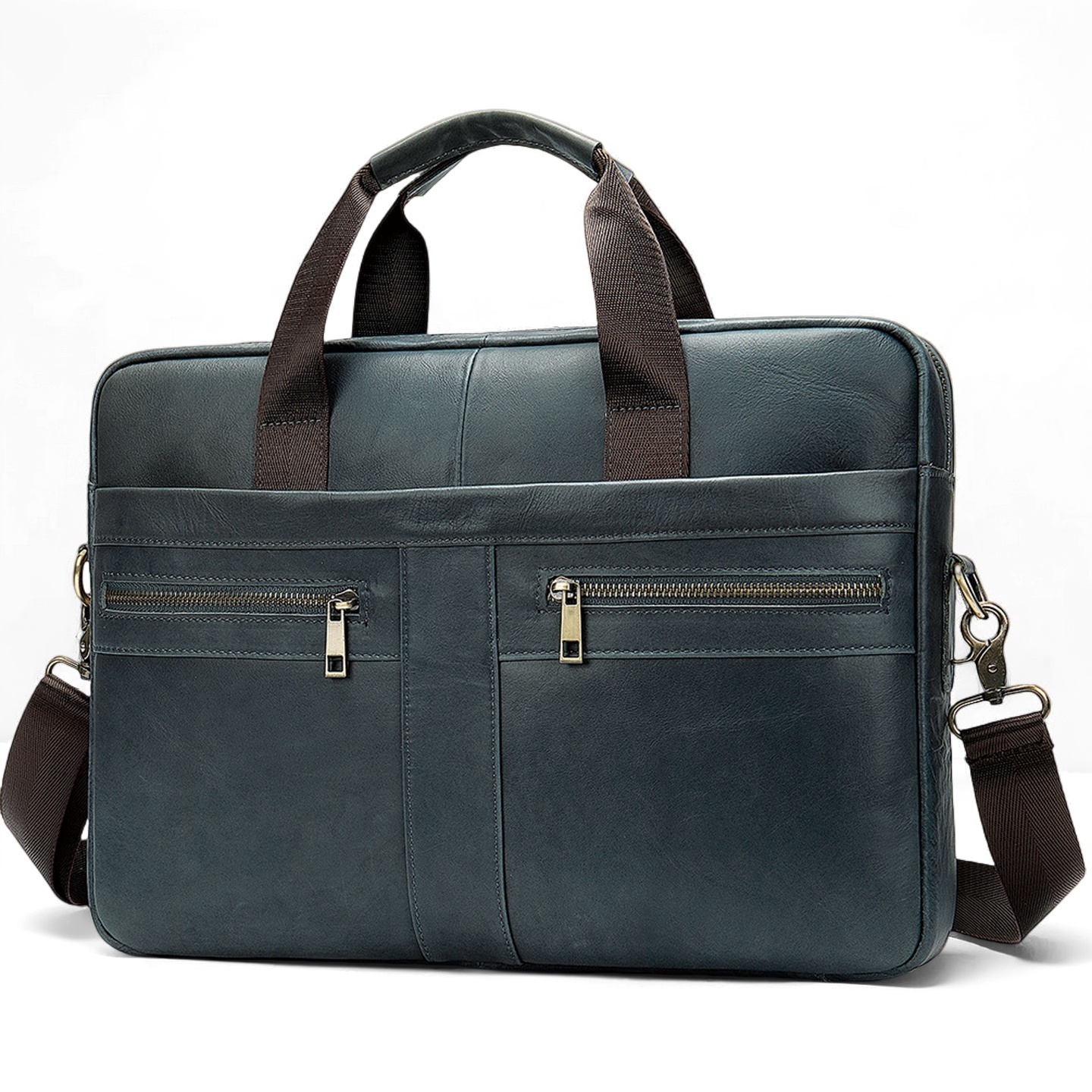 Gowalletly Vintage Leather Briefcase Bag