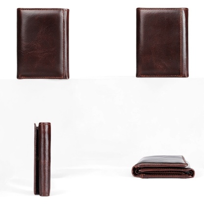Gowalletly RFID Slim Leather Wallet