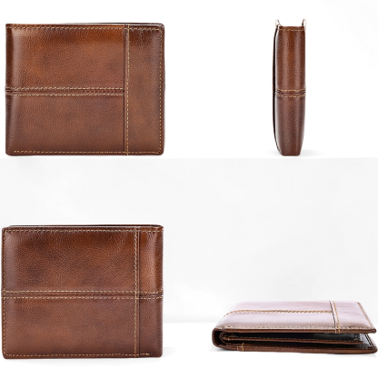 Gowalletly RFID-Safe Vegetable-Tanned Wallet