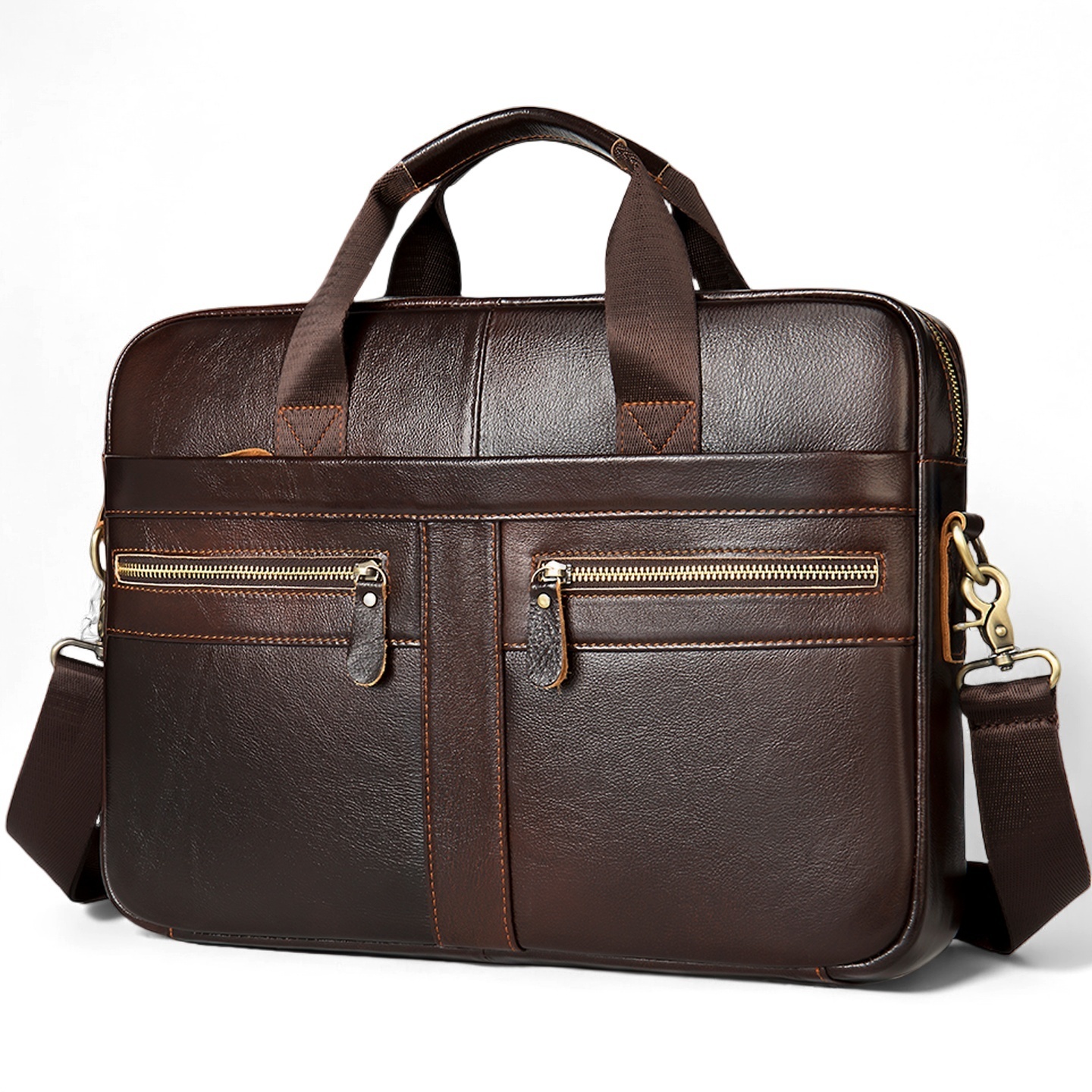 Gowalletly Vintage Leather Briefcase Bag