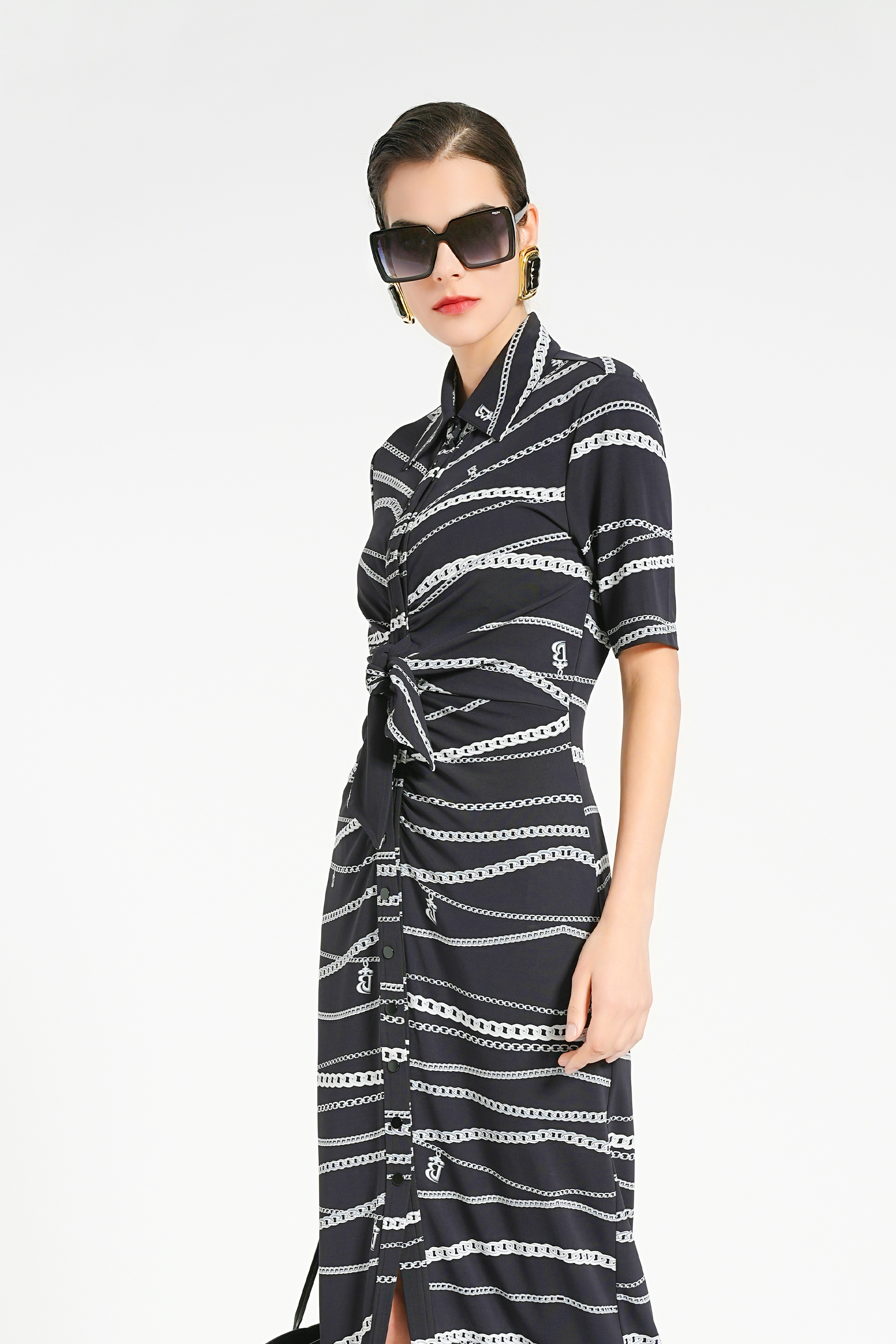 BESIONIA Casual Commuter Long Dress