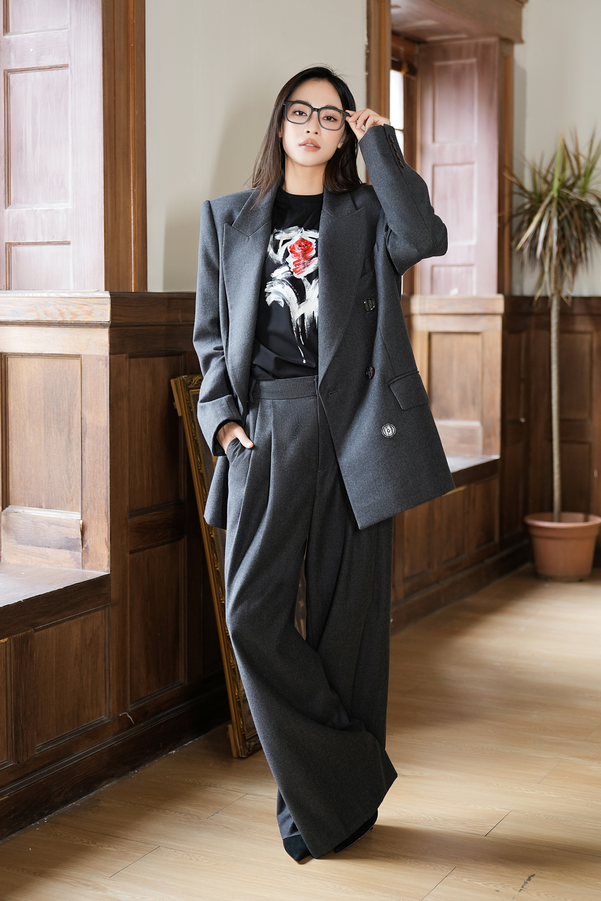 BESIONIA Casual Commuter Suit Pants