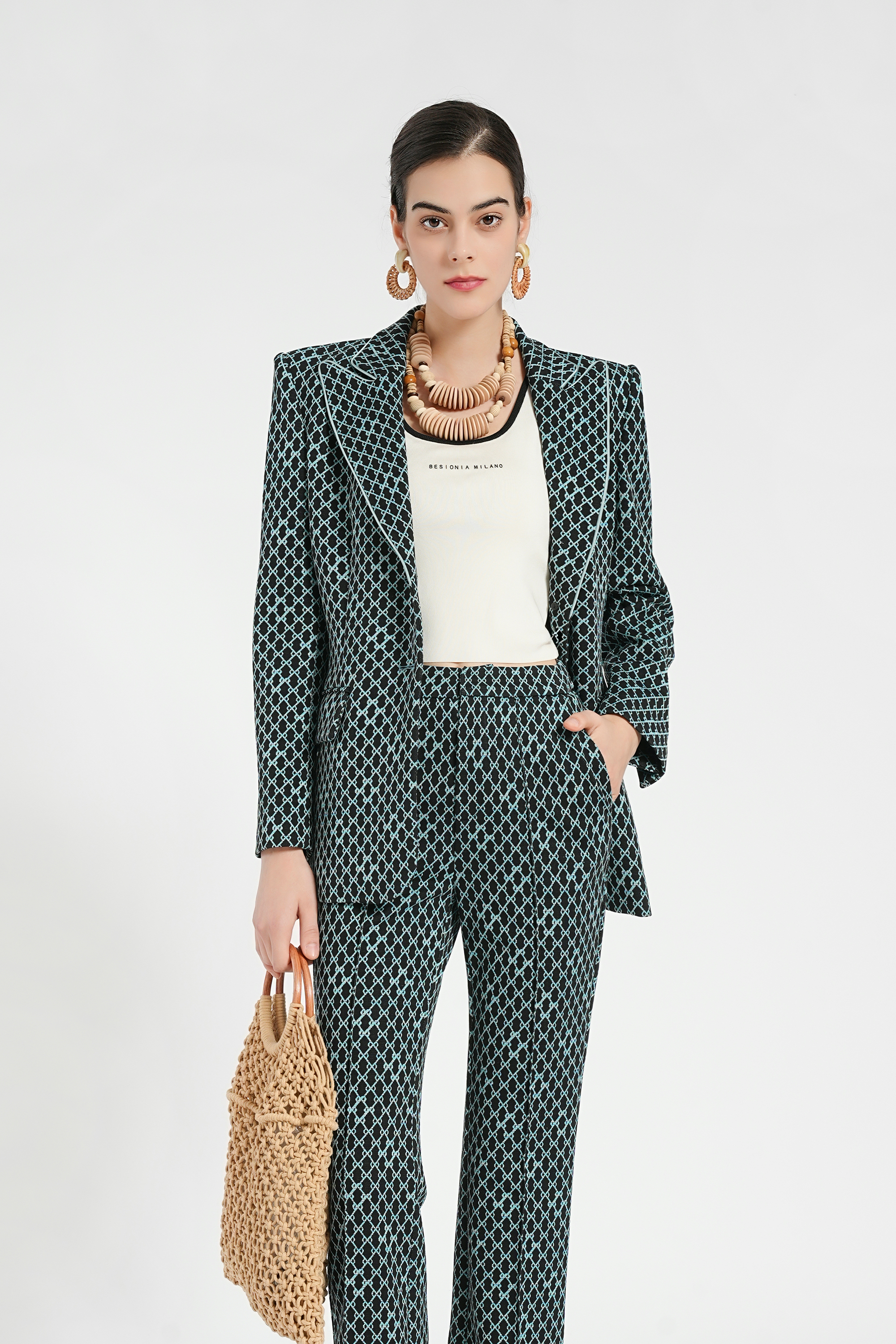 BESIONIA Commuter Plaid Suit