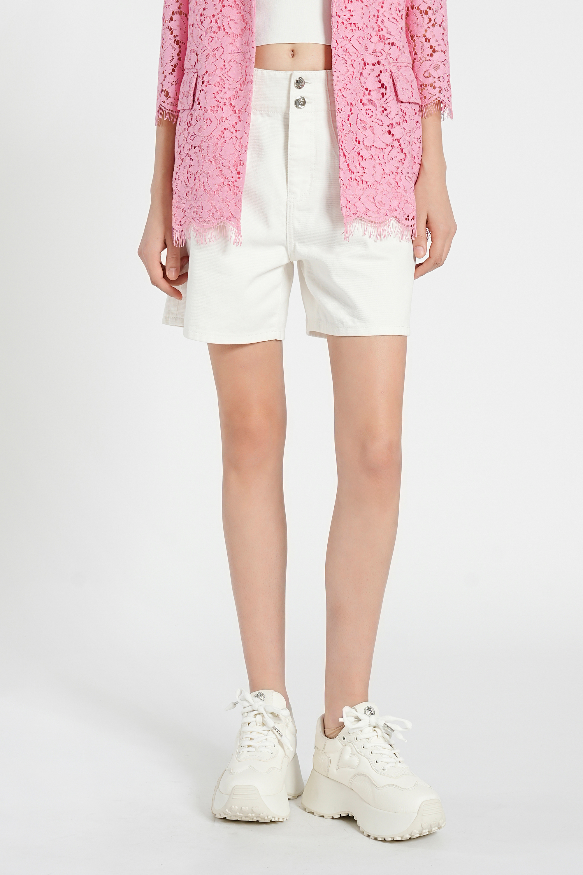 BESIONIA Simple Casual High Waisted Pants