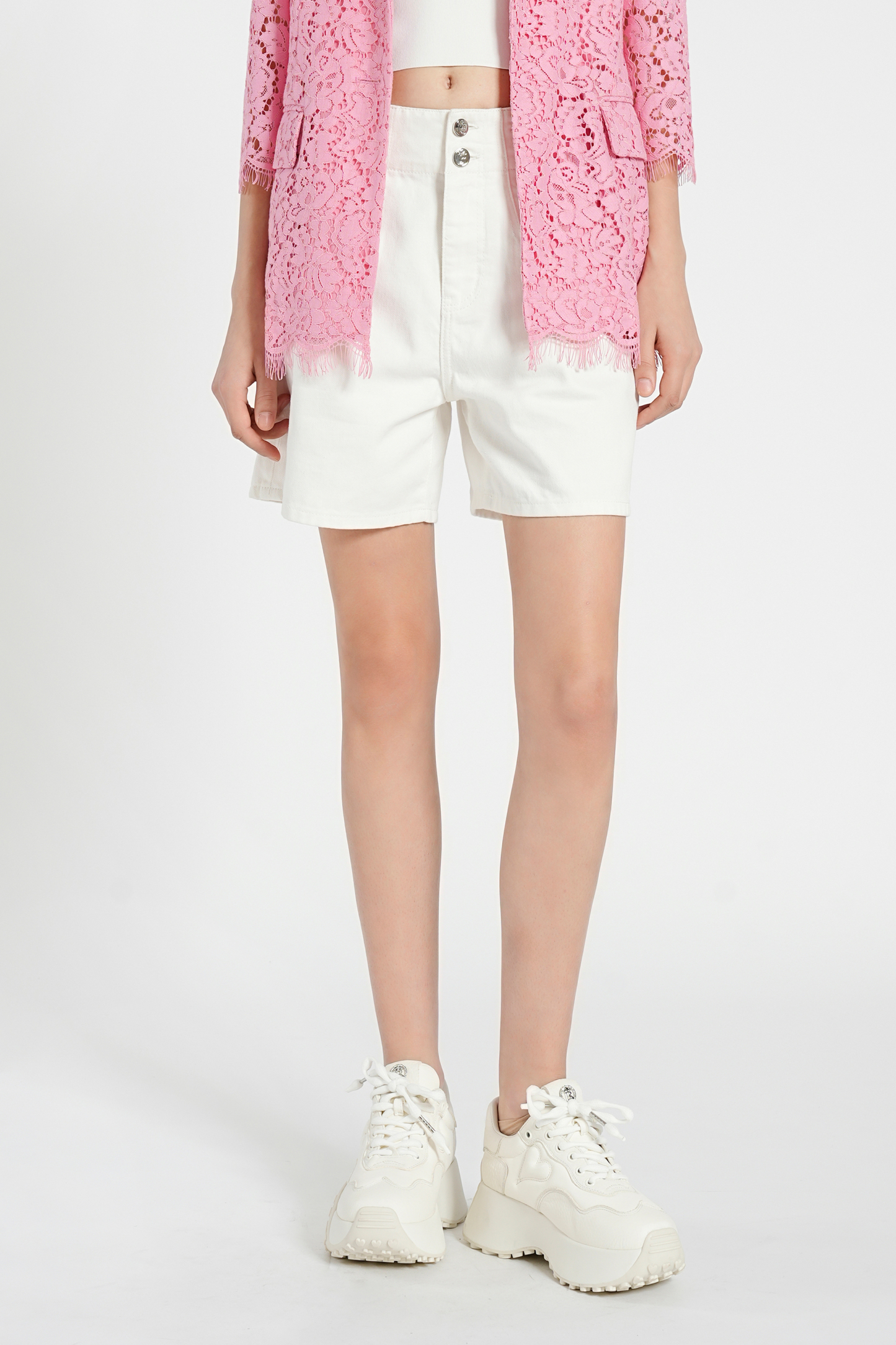 BESIONIA Simple Casual High Waisted Pants