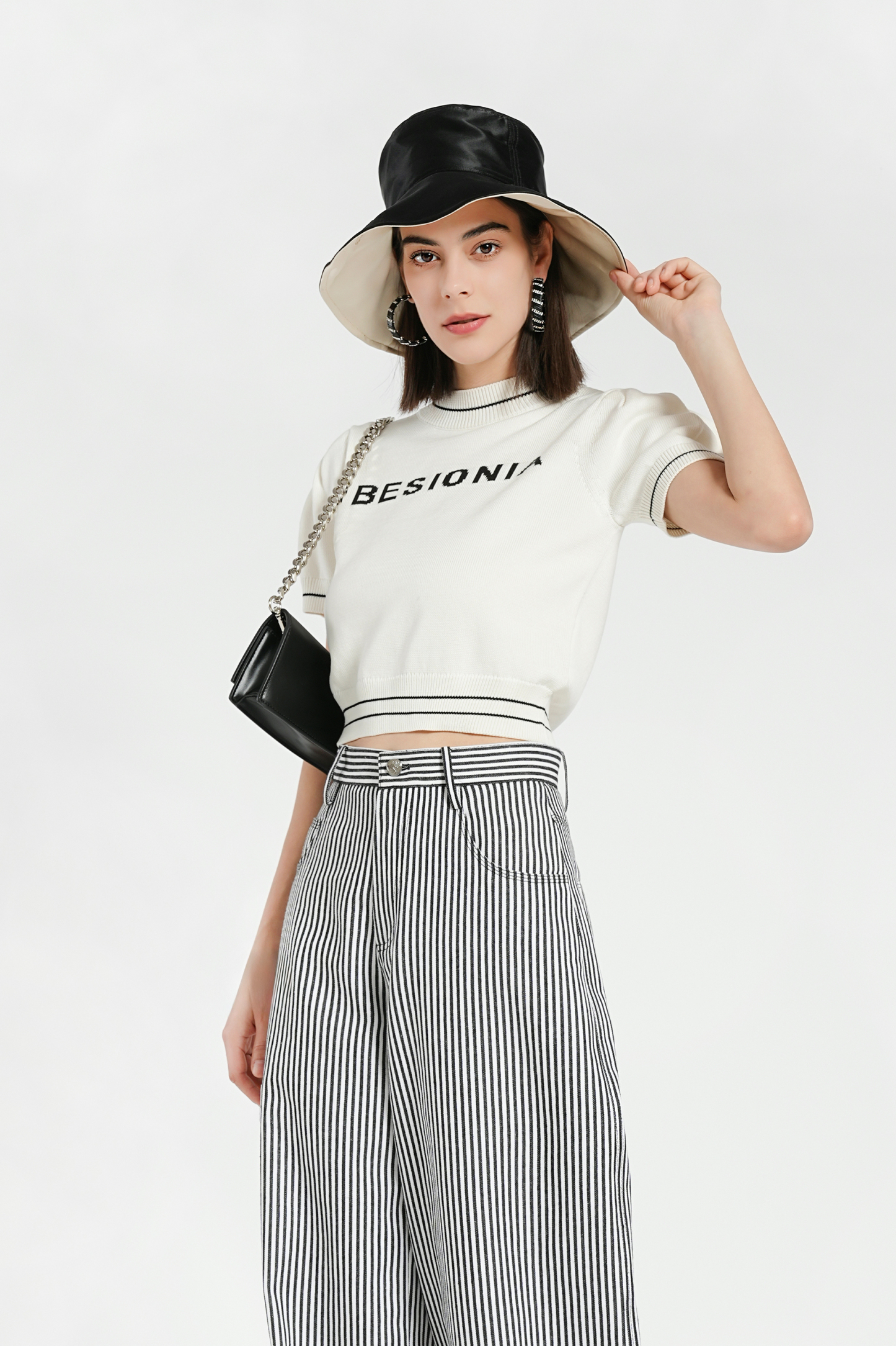 BESIONIA Slim Fit Cotton Blouse