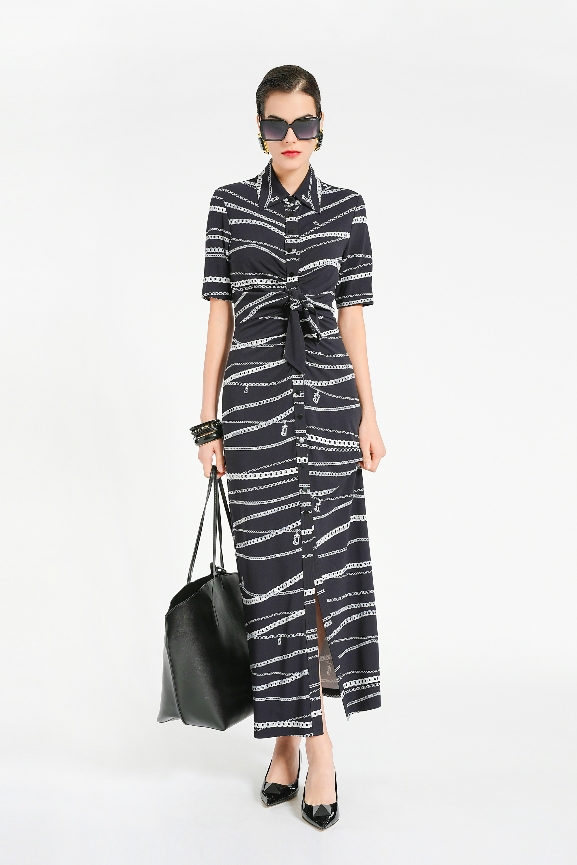 BESIONIA Casual Commuter Long Dress