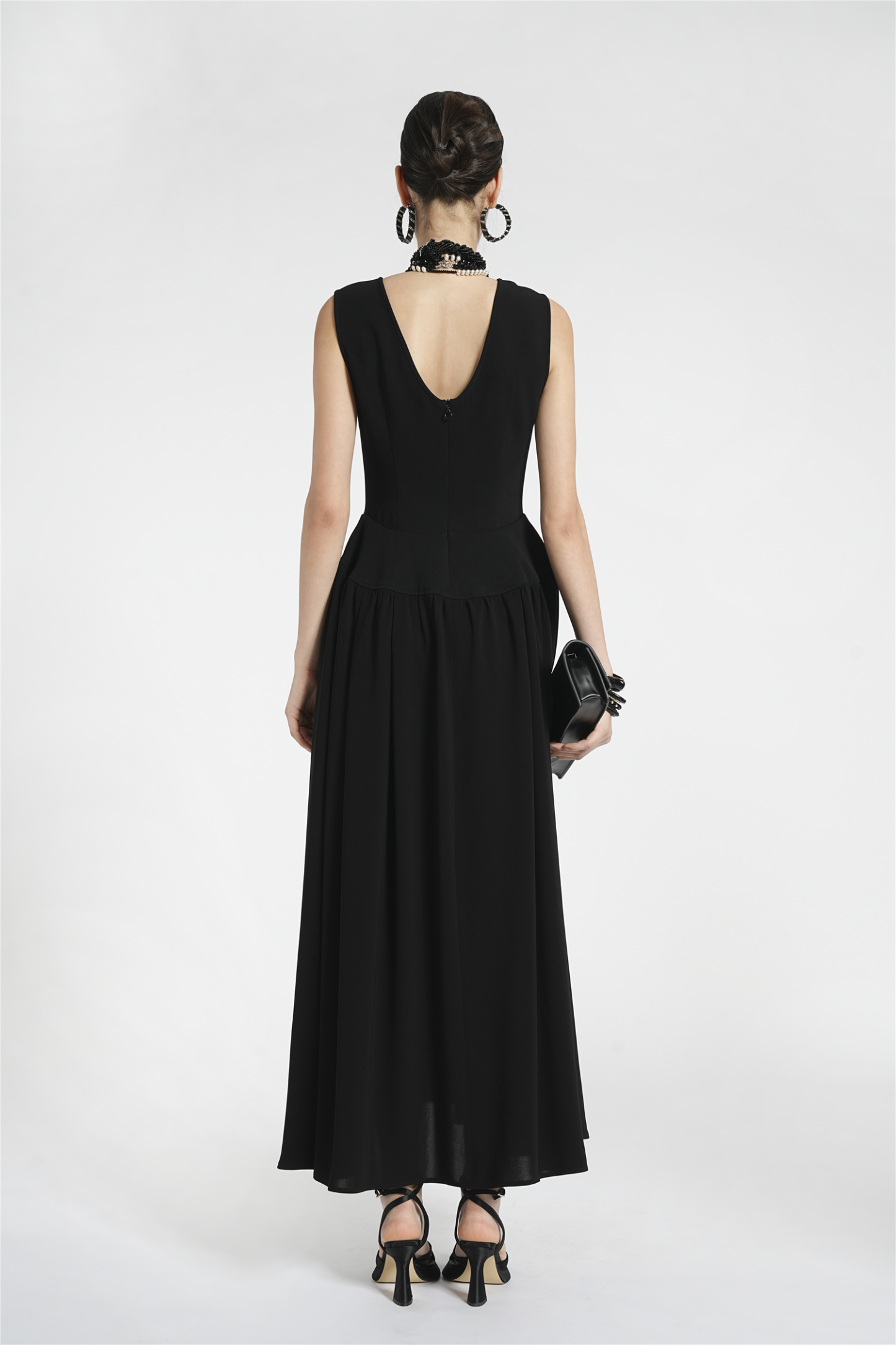 BESIONIA French Elegant Split Sleeveless Dress