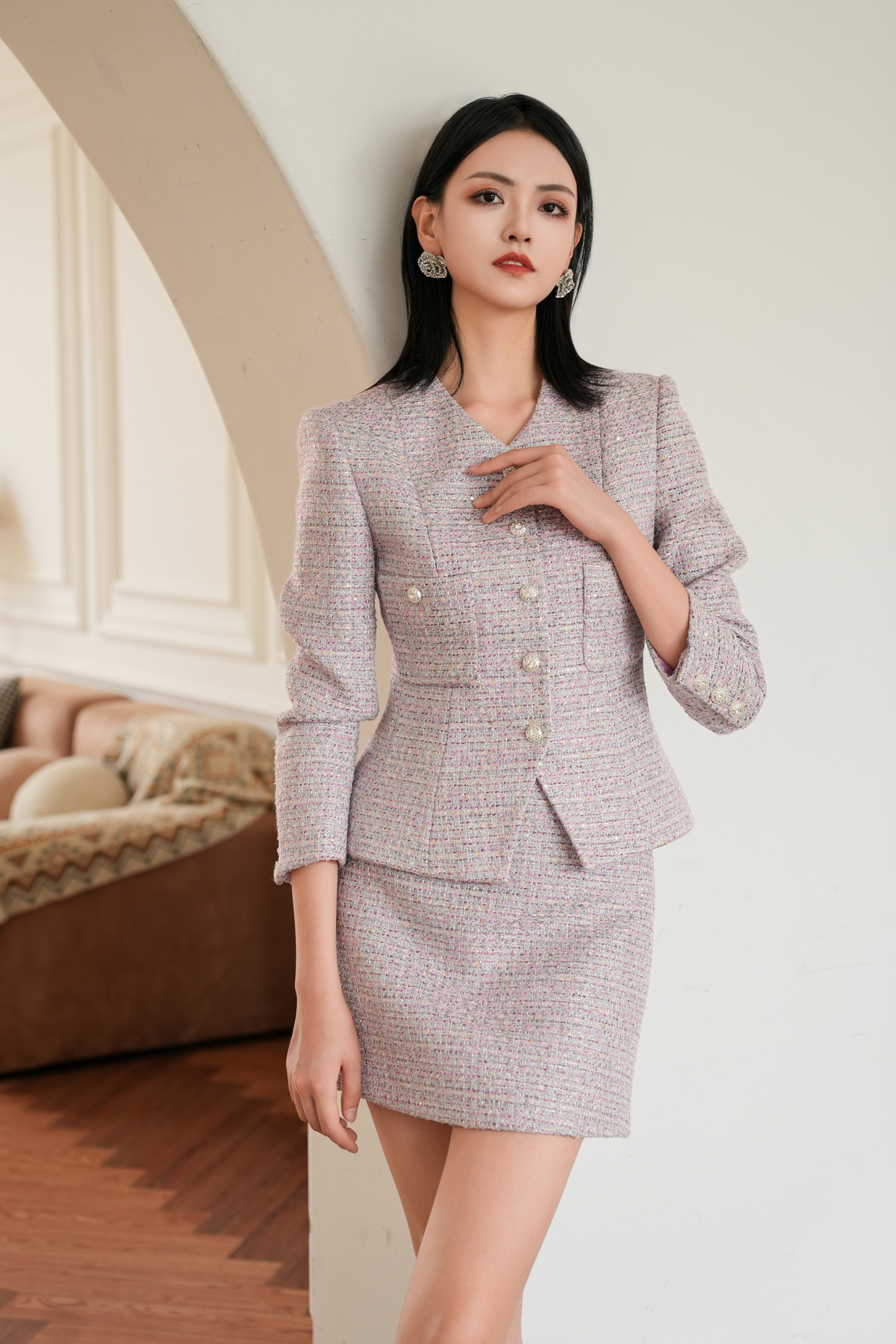 BESIONIA Simple Versatile Half-body Skirt