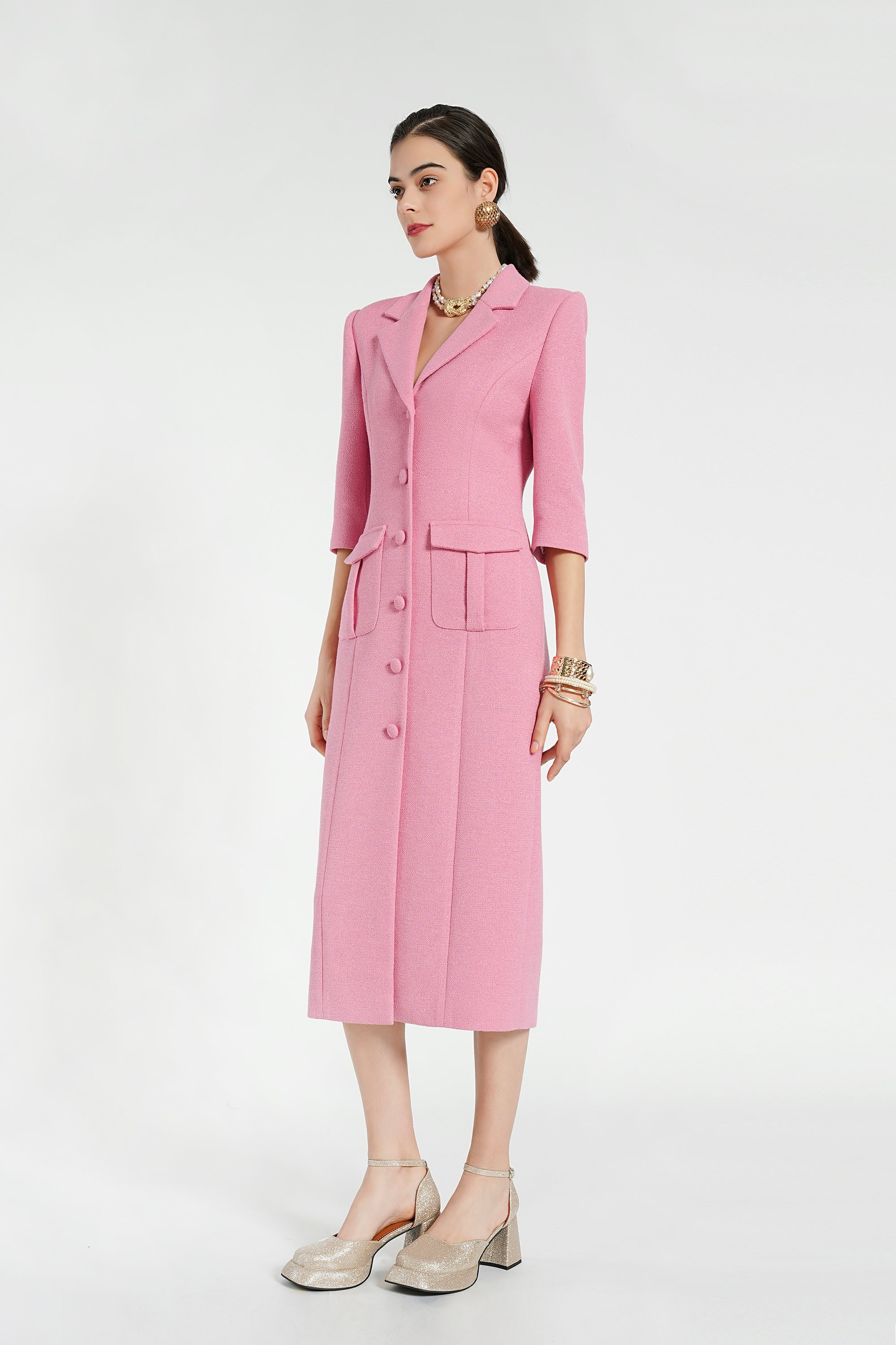 BESIONIA Commuter Career Slim Dress