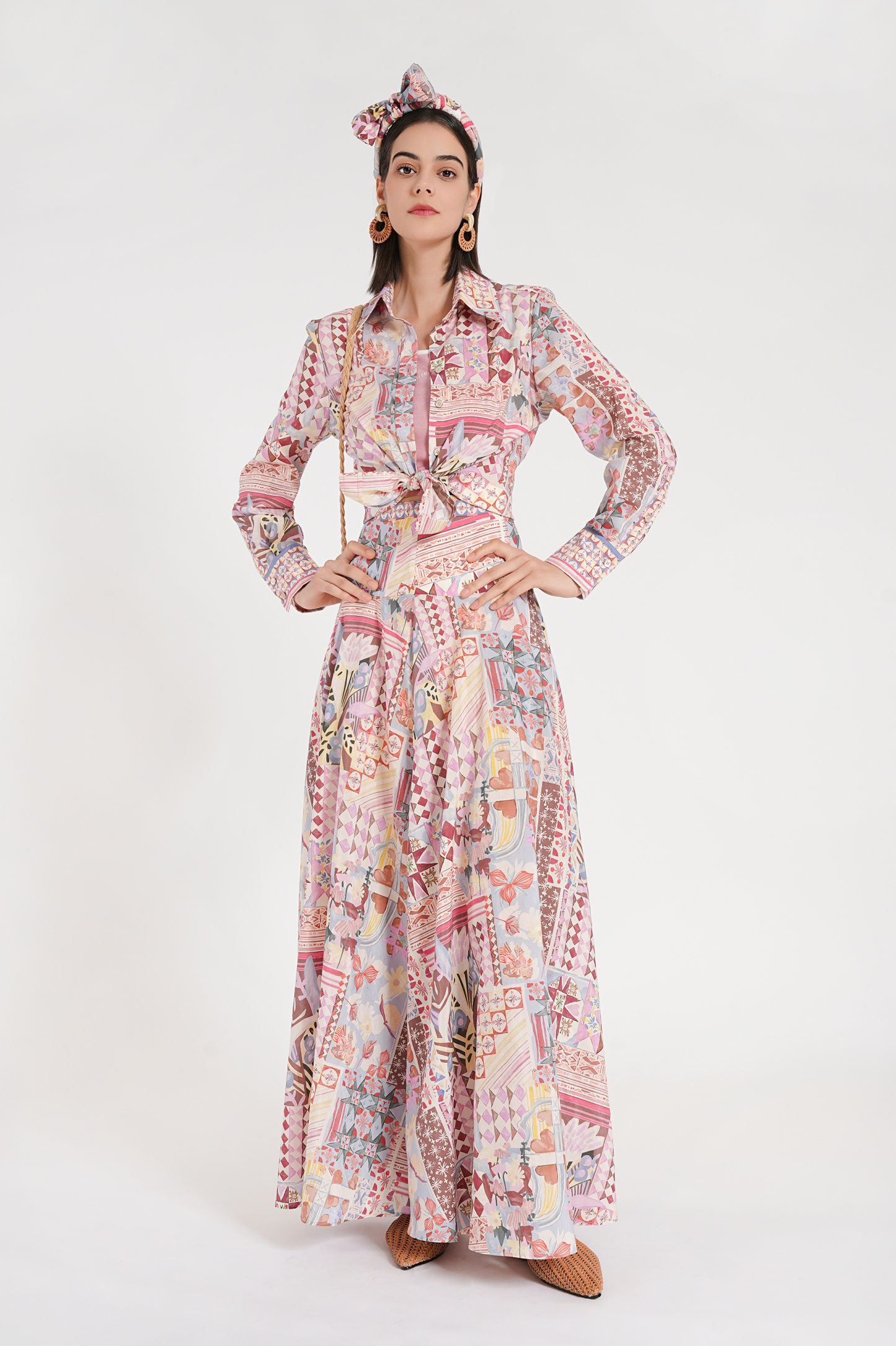 BESIONIA Vacation Style Printed Shirt