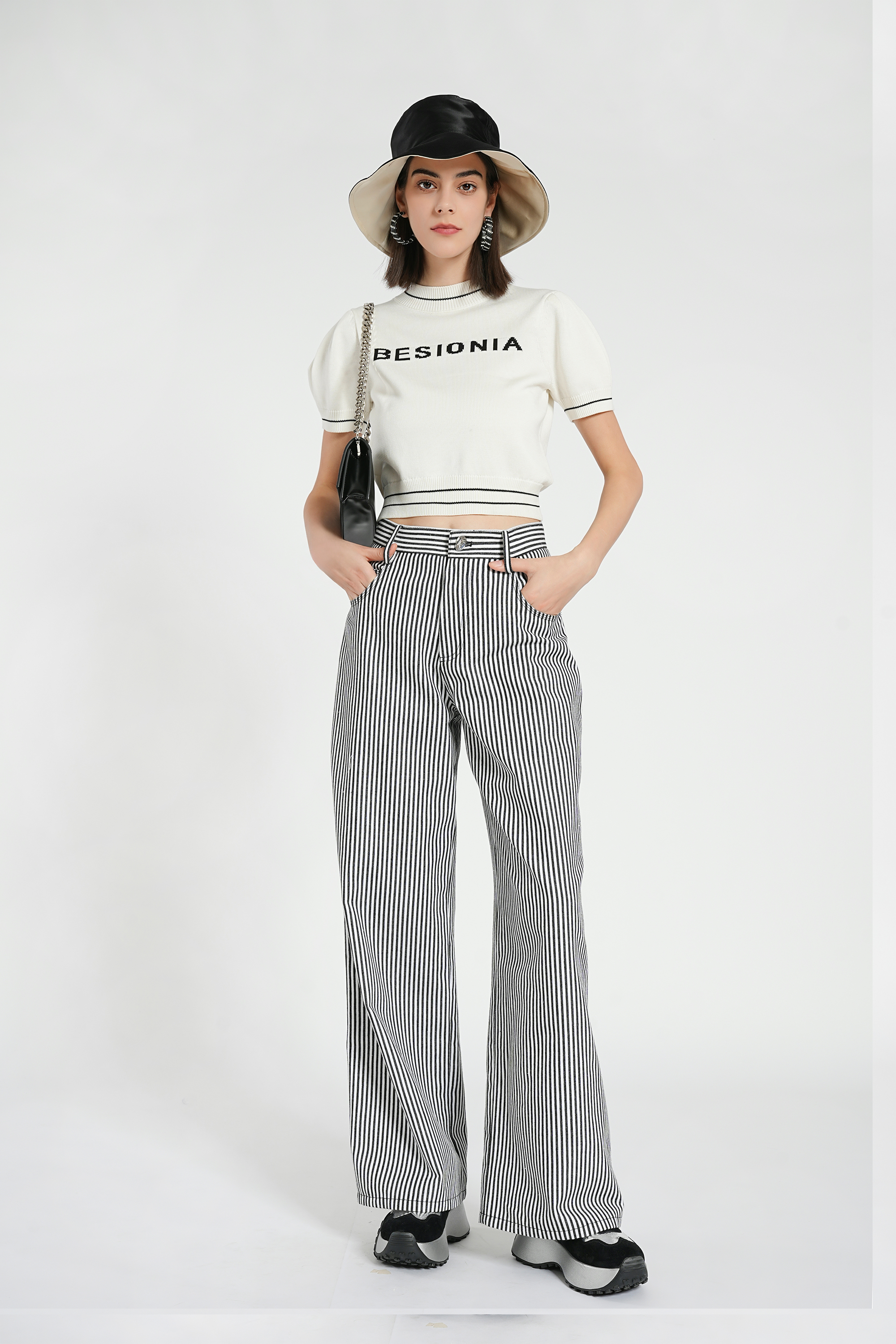 BESIONIA Slim Fit Cotton Blouse