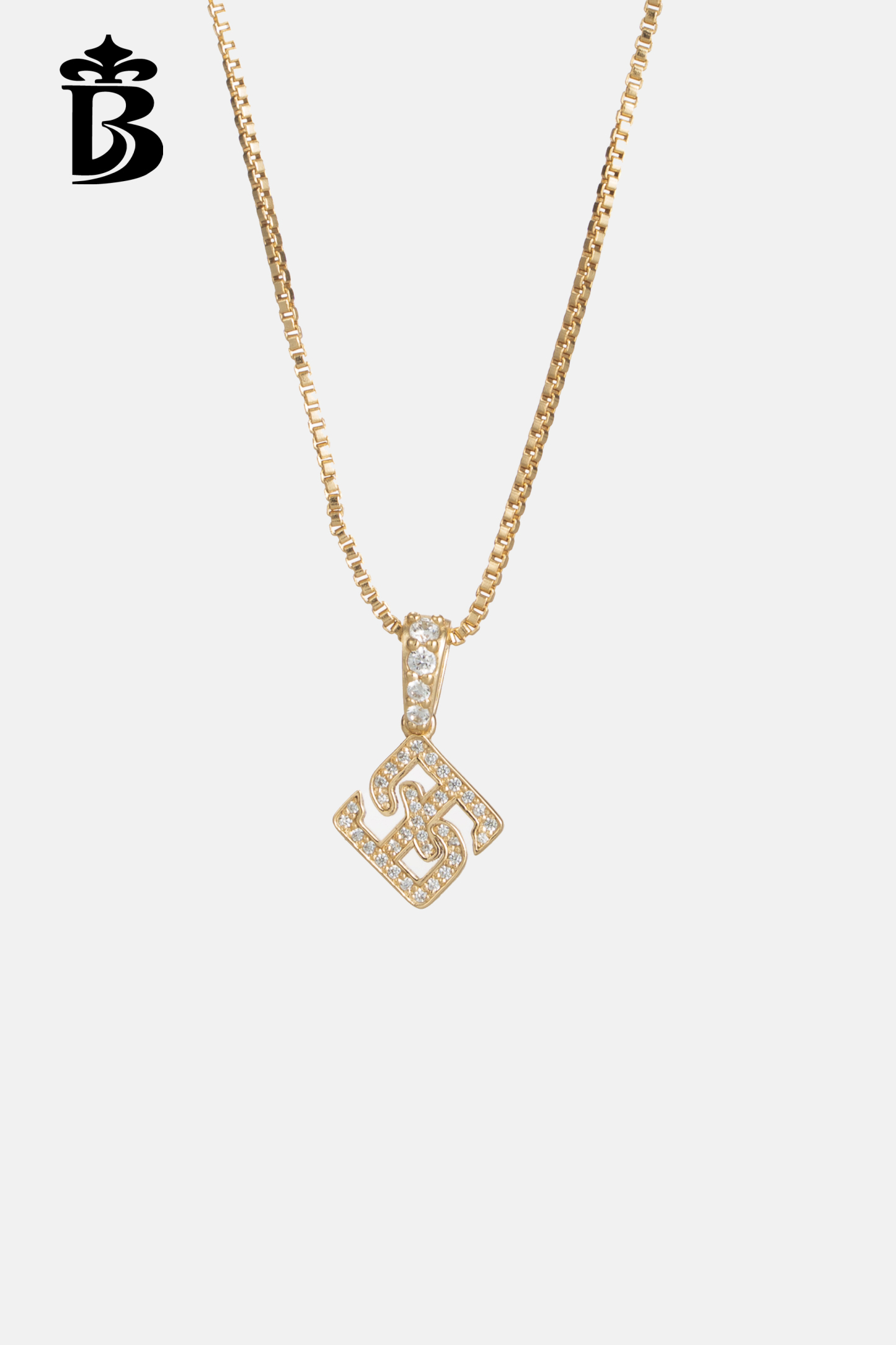 BESIONIA- Gold Square Necklace