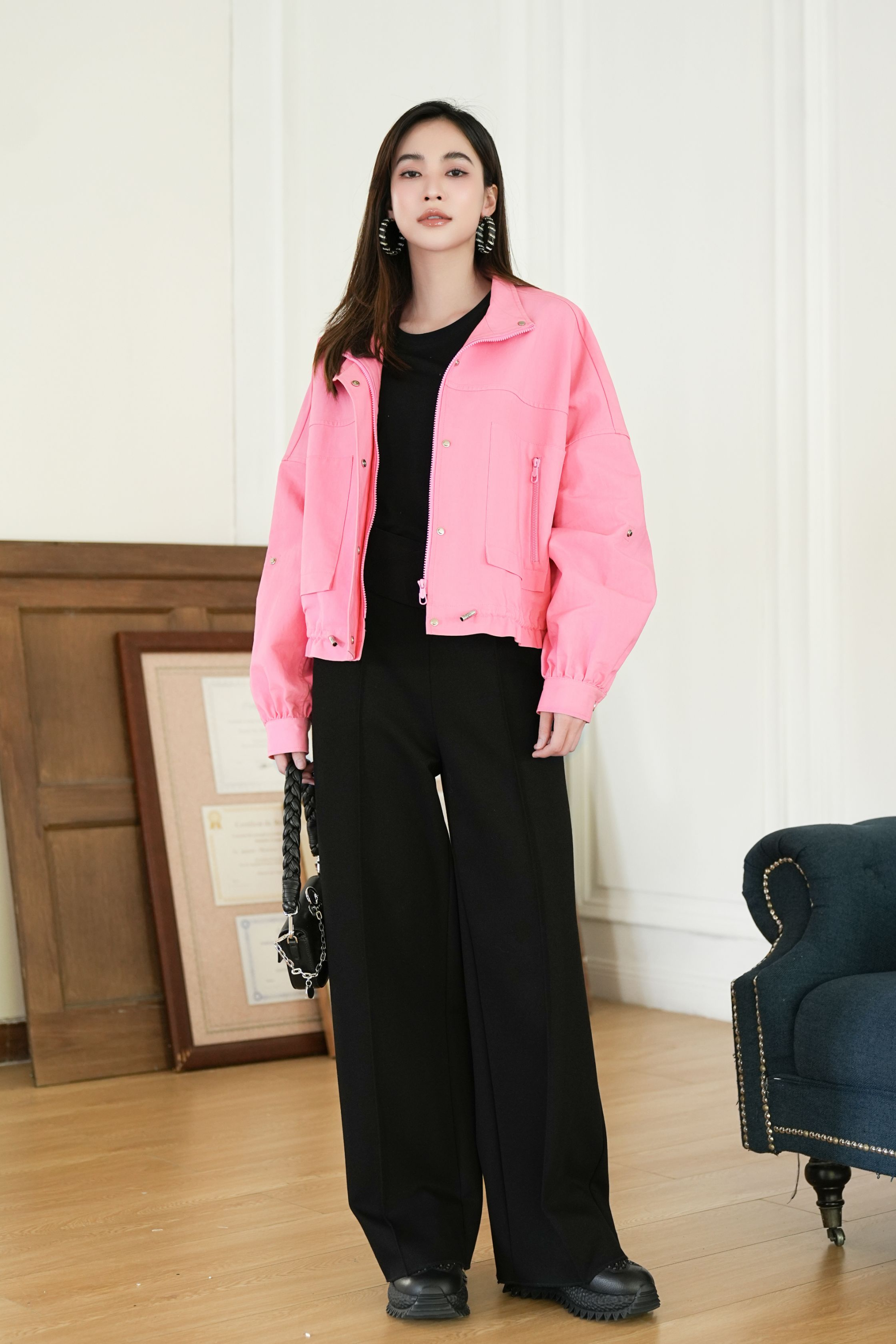 BESIONIA Premium Feeling Skinny Casual Pants