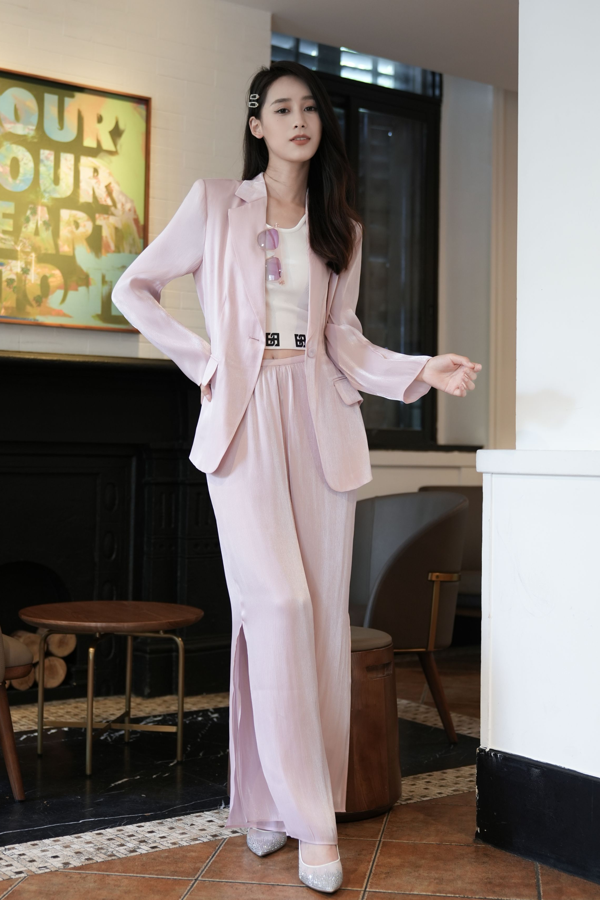 BESIONIA Casual Commuter Suit Pants