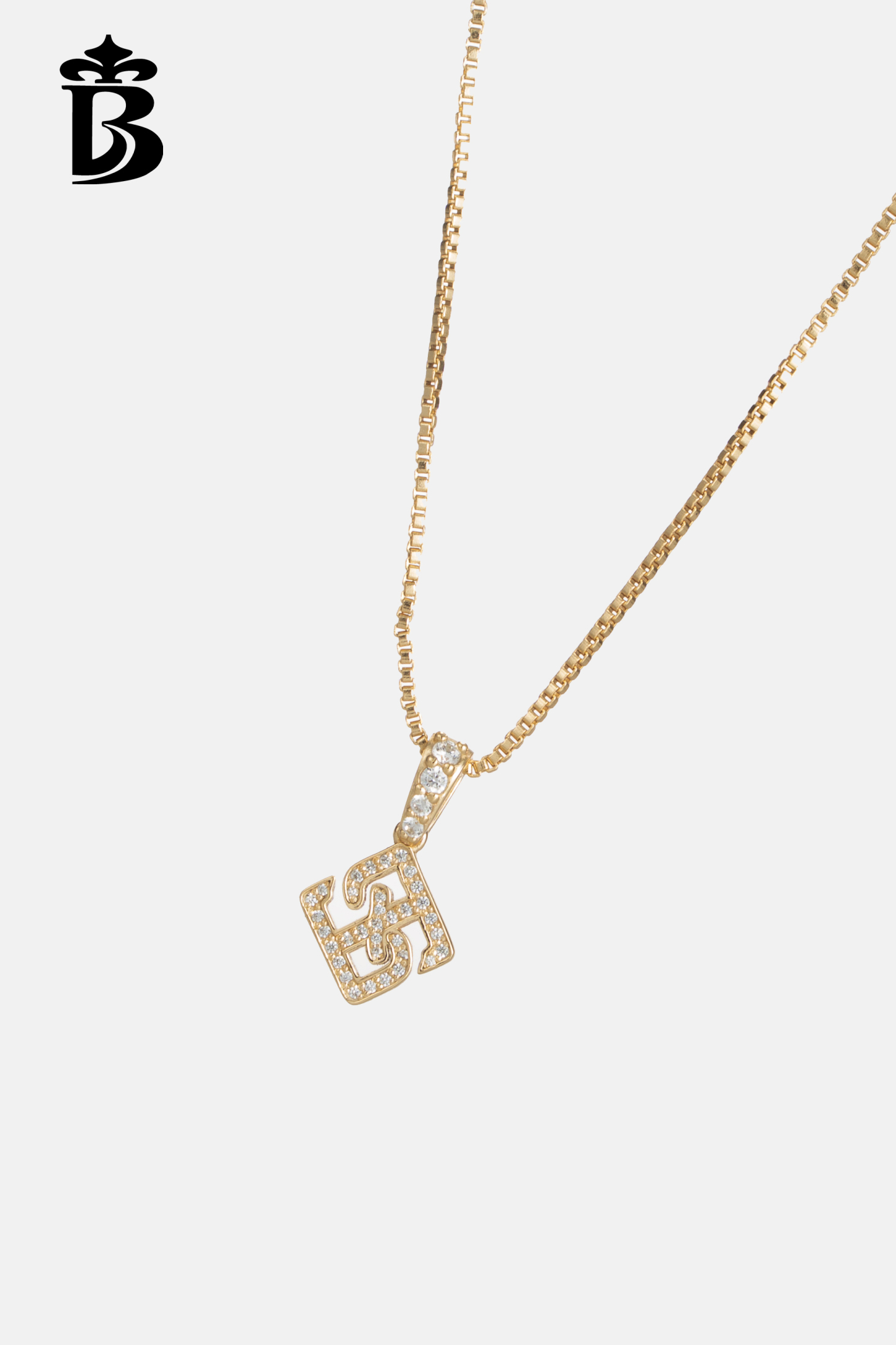 BESIONIA- Gold Square Necklace