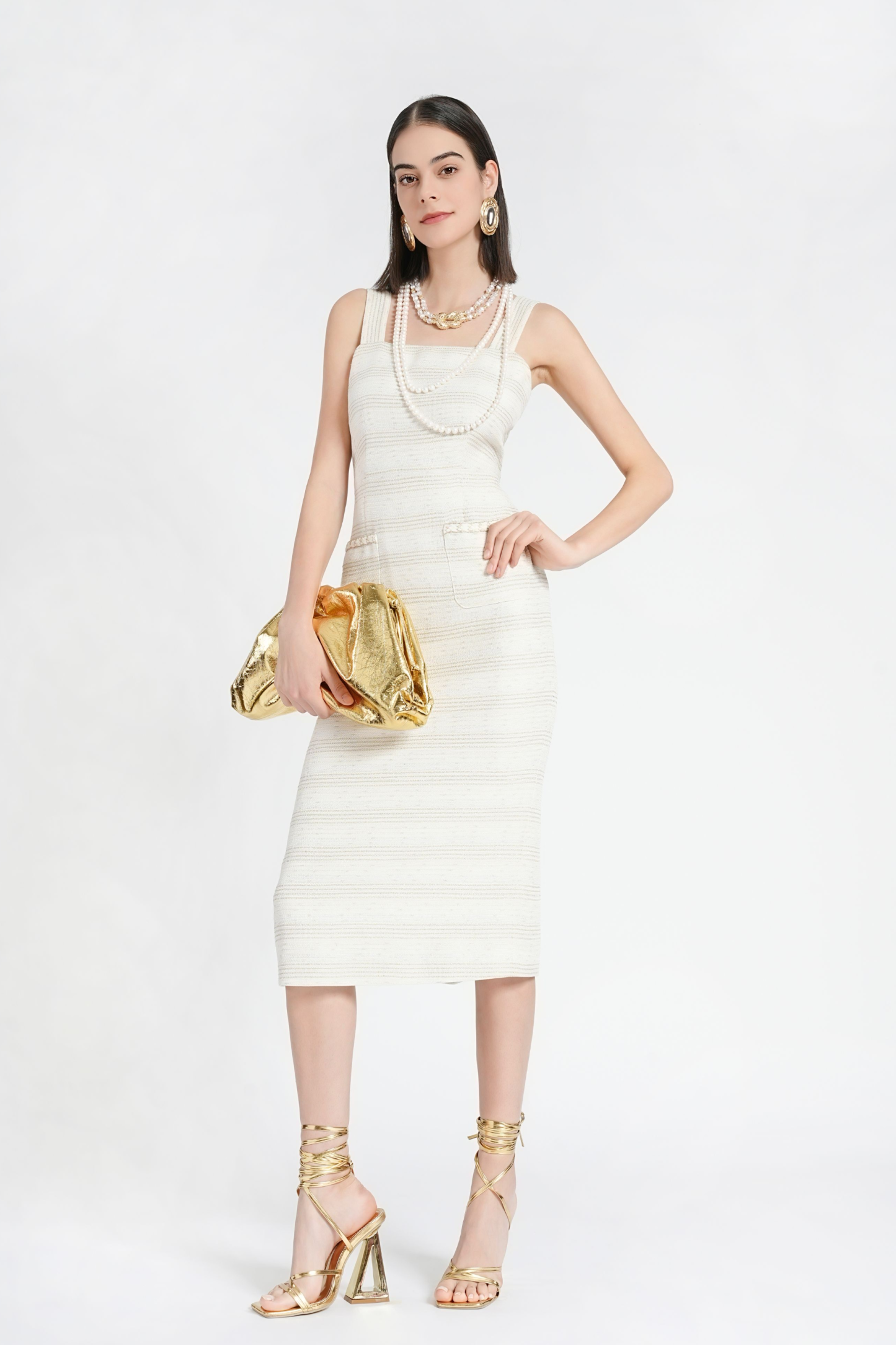 BESIONIA Striped Light Dress Camisole