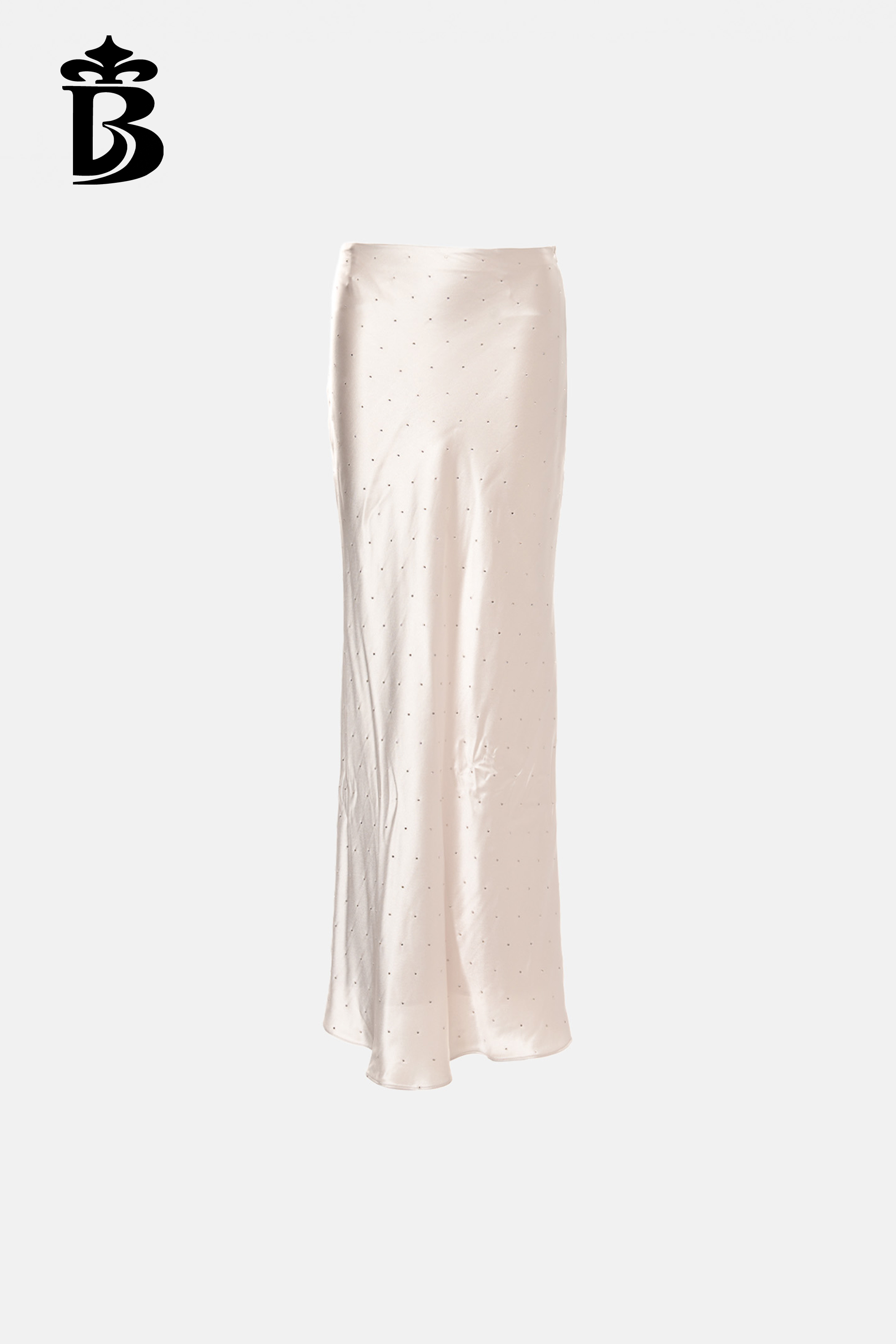 BESIONIA- Elegant Satin A-Line Fishtail Skirt 