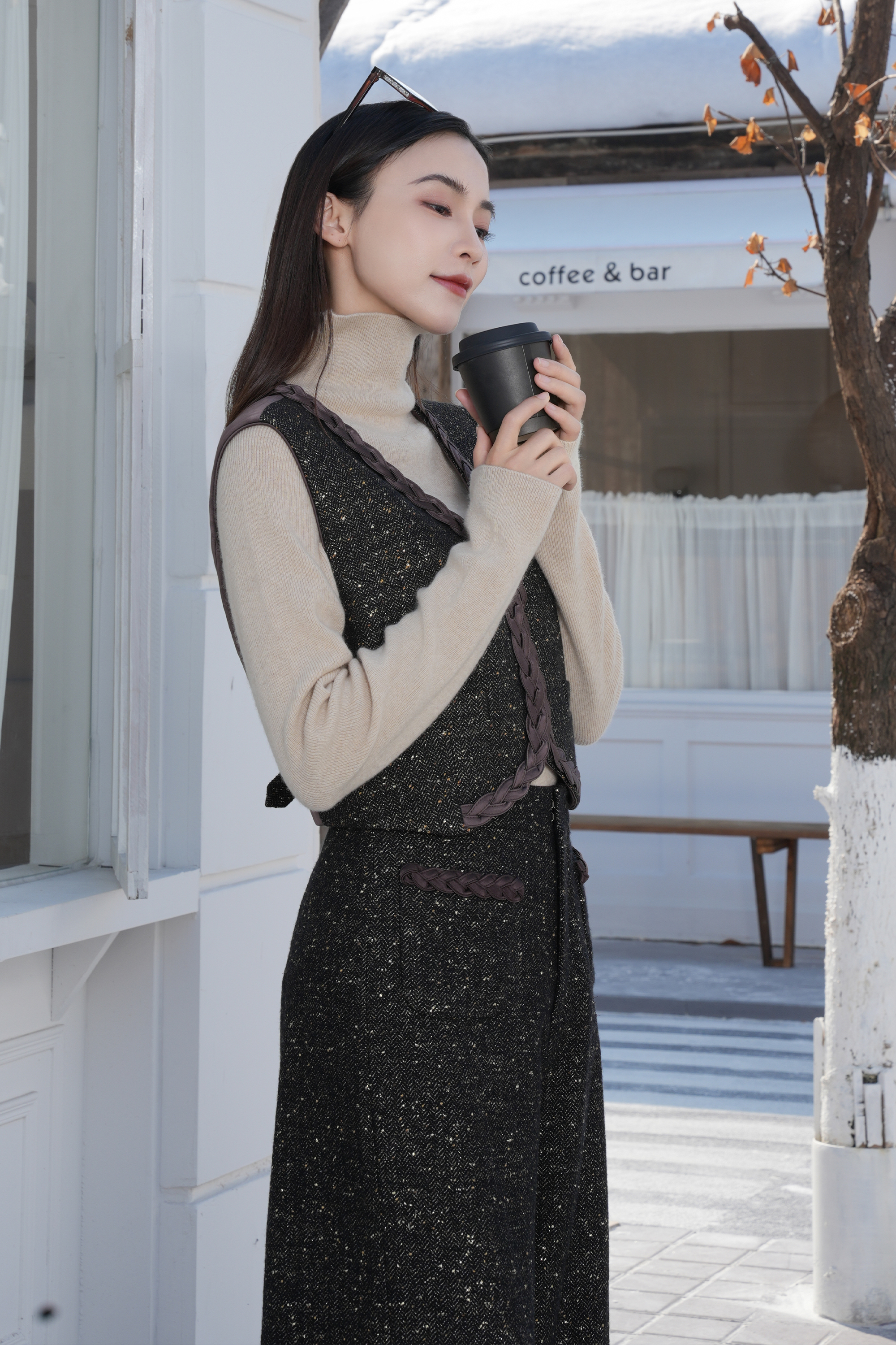 BESIONIA Vintage Style Sheep's Wool Premium Vest