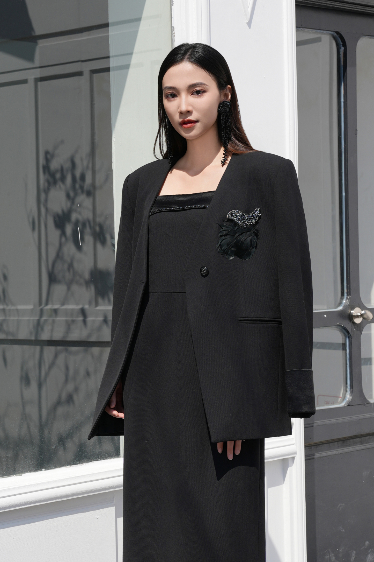 BESIONIA Temperament Simple Sheath Dress 