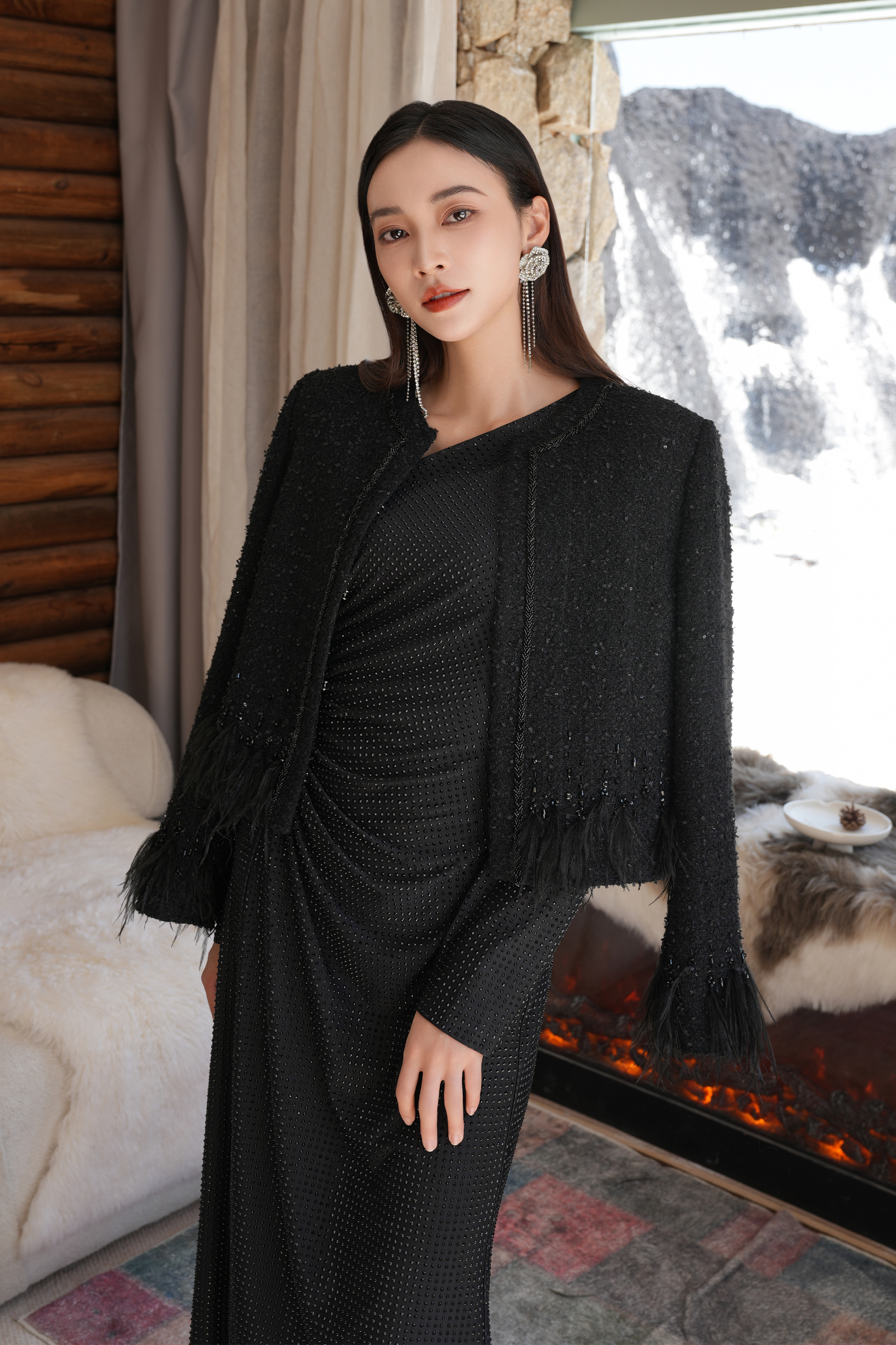 BESIONIA Twisted Design Dress