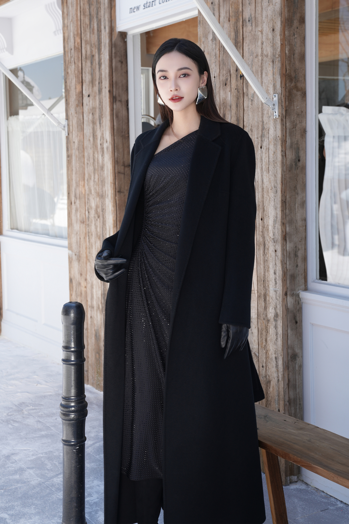 BESIONIA Twisted Design Dress