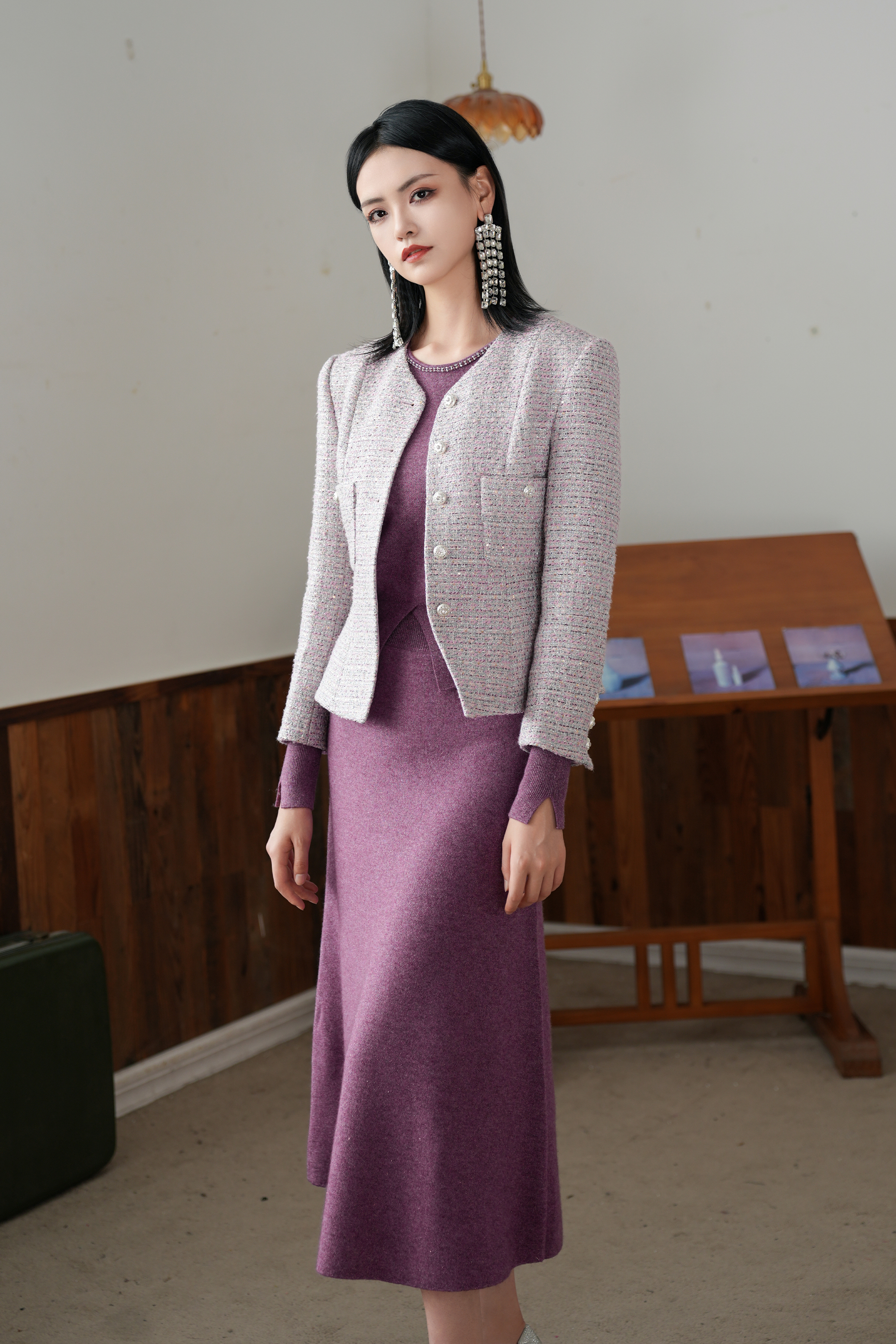 BESIONIA High-waisted design waisted bustier skirt 