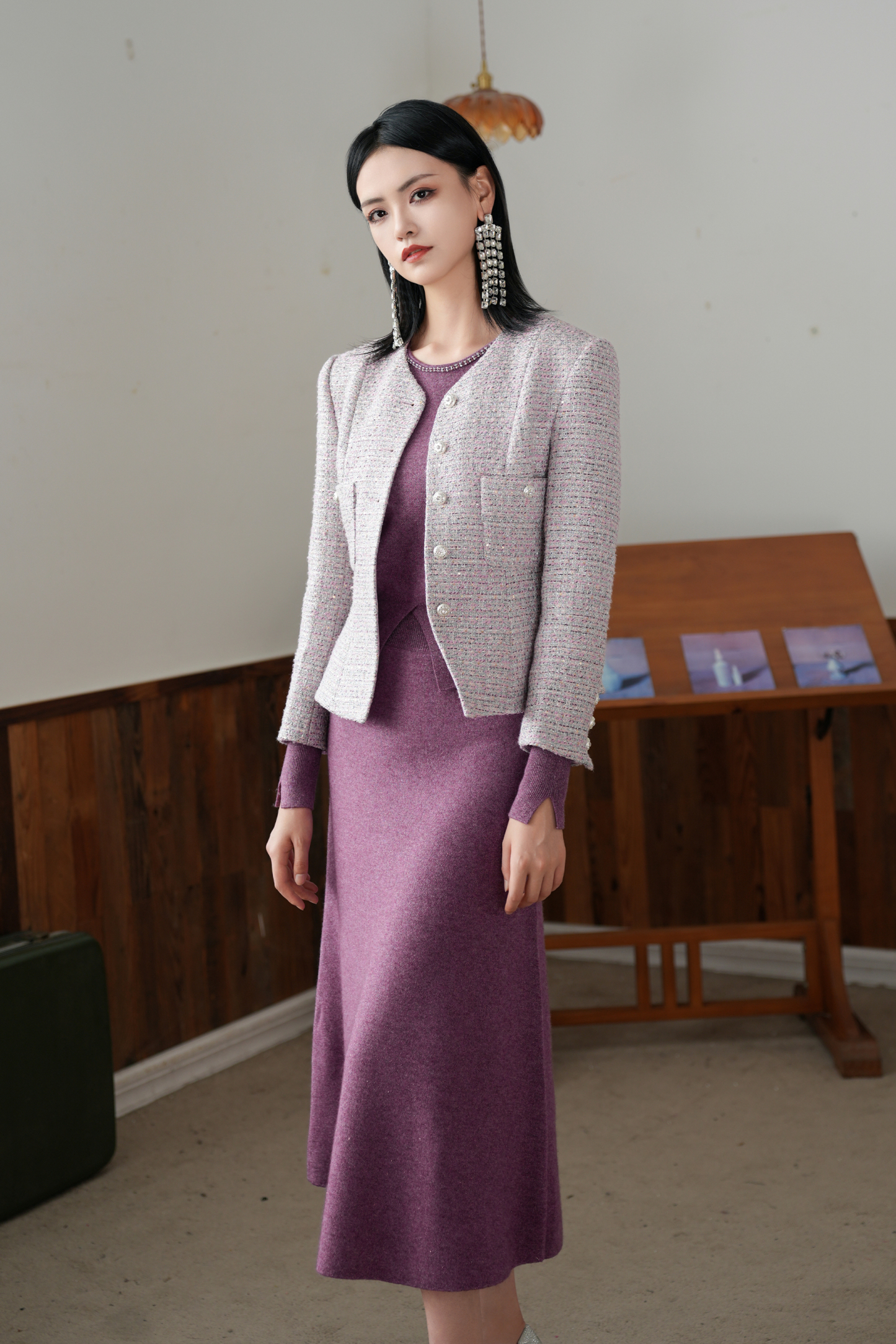 BESIONIA High-waisted design waisted bustier skirt 