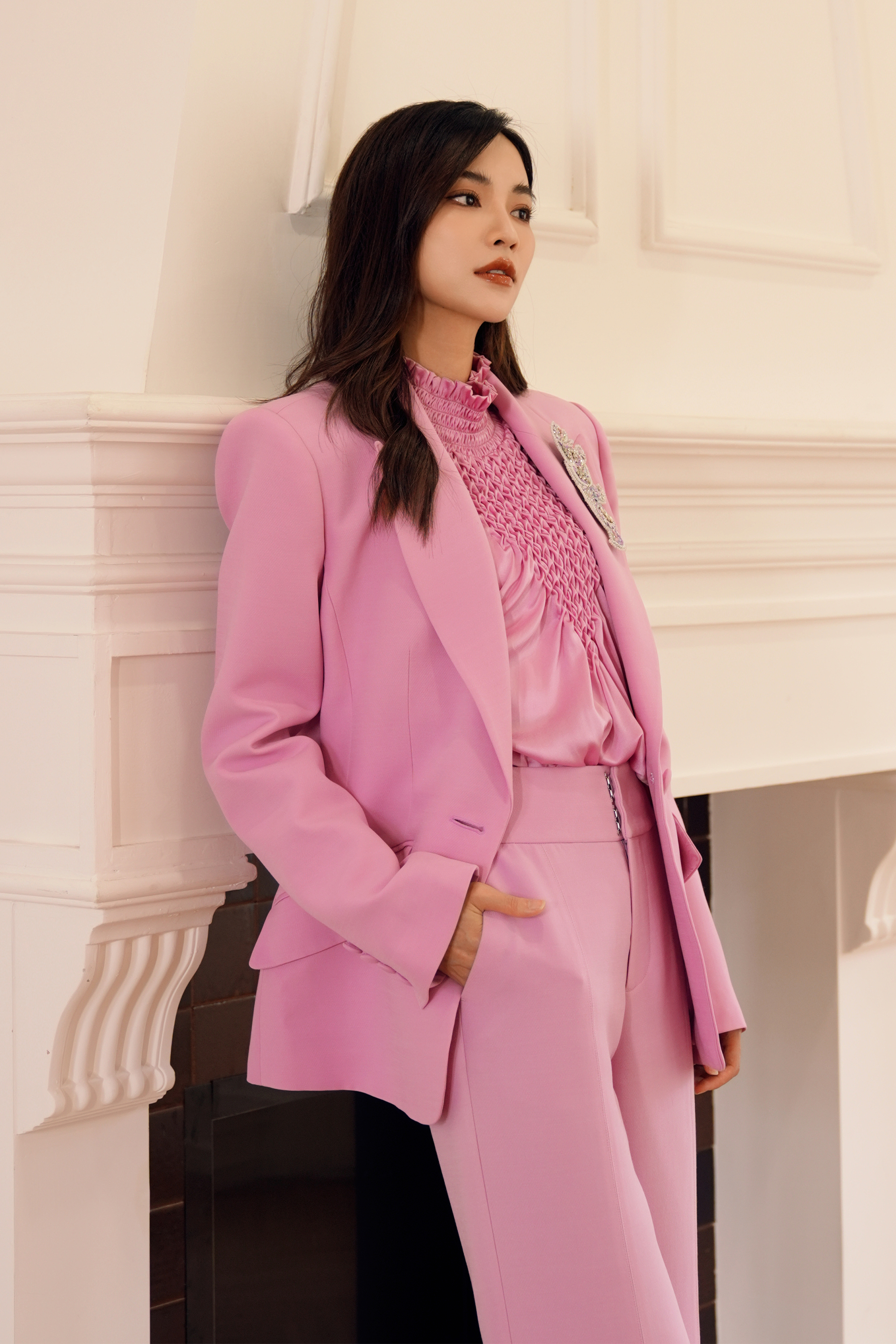 BESIONIA Printed Casual Suit