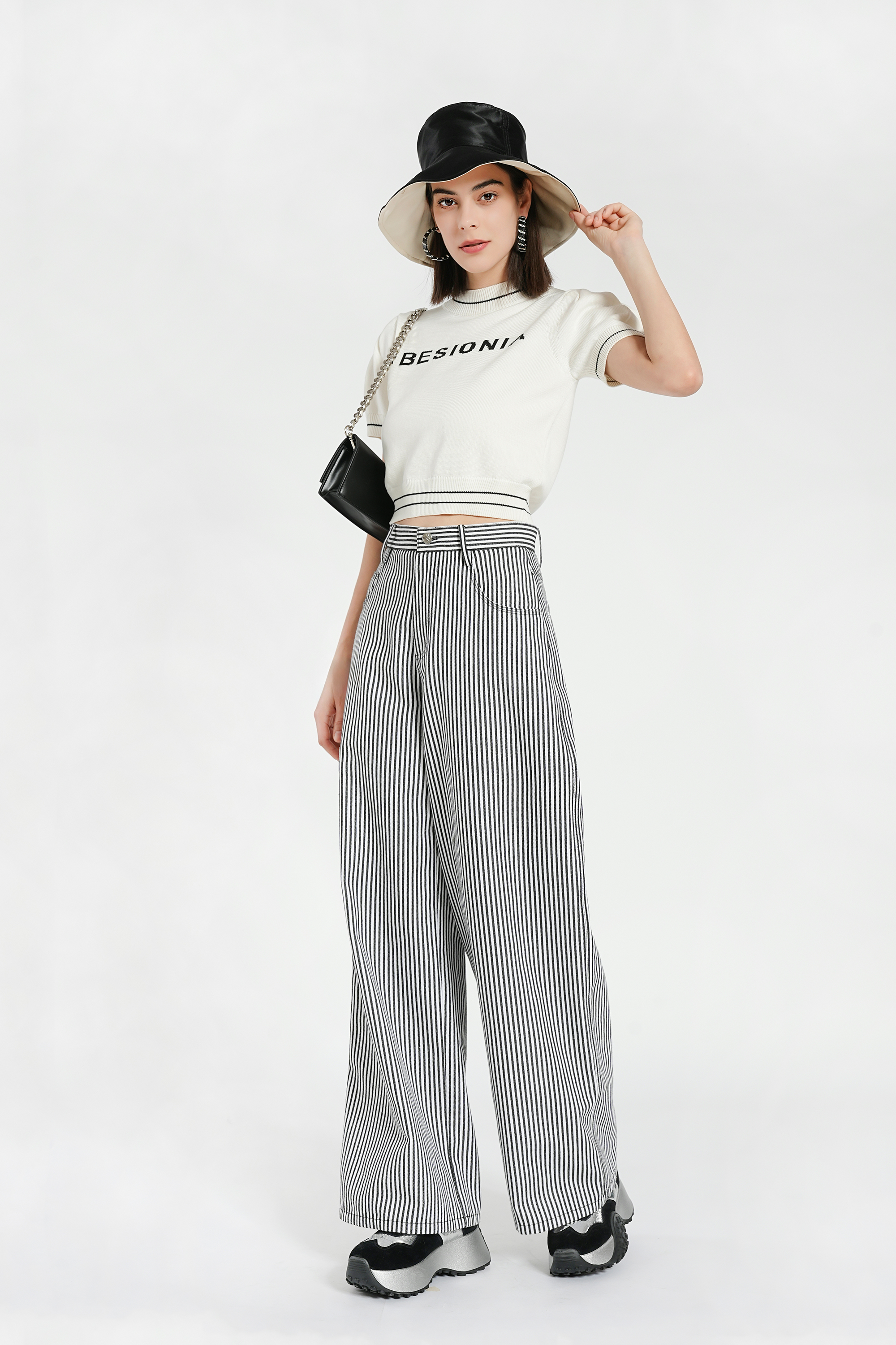 BESIONIA Slim Fit Cotton Blouse