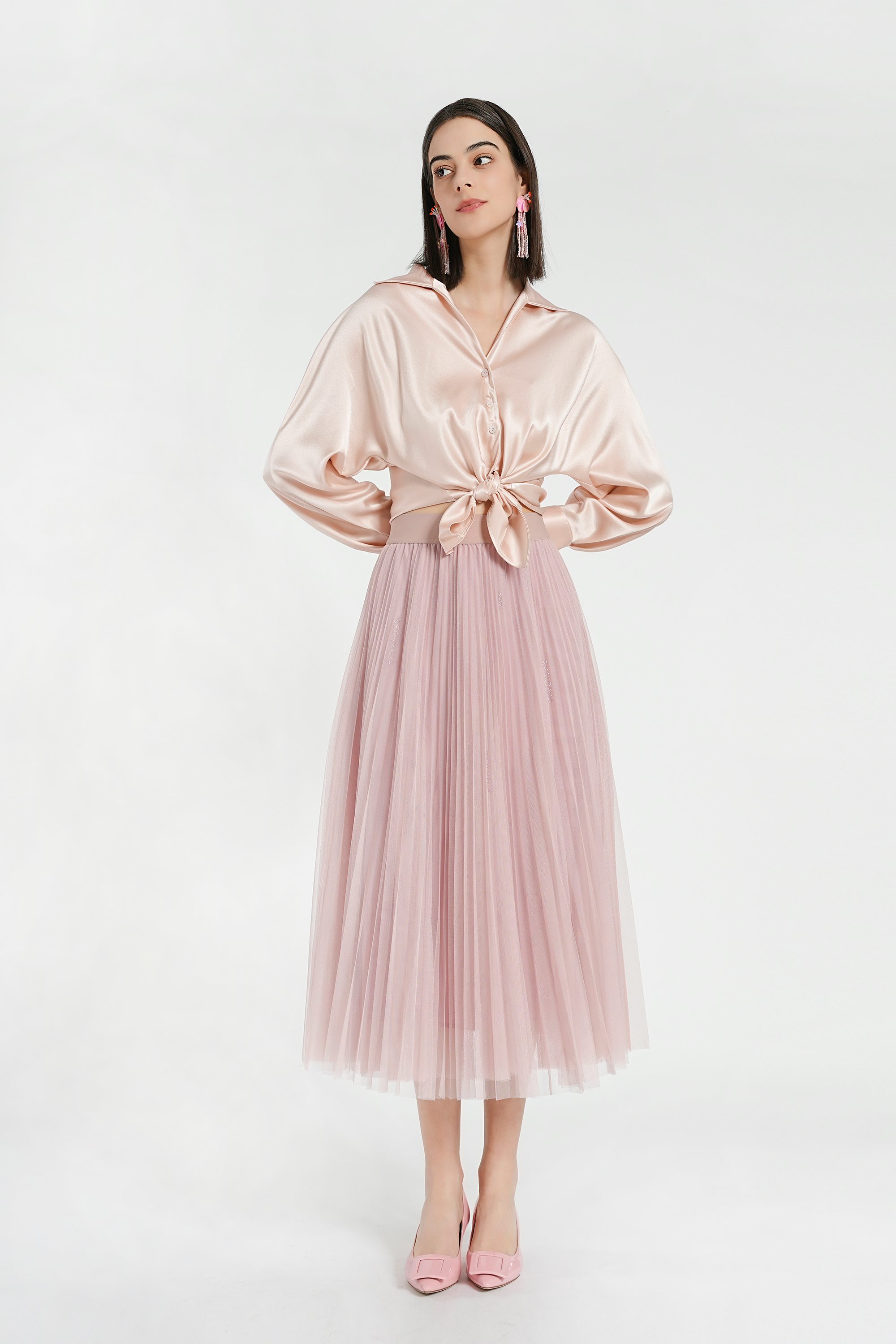 BESIONIA V-Neck Commuter Shirt