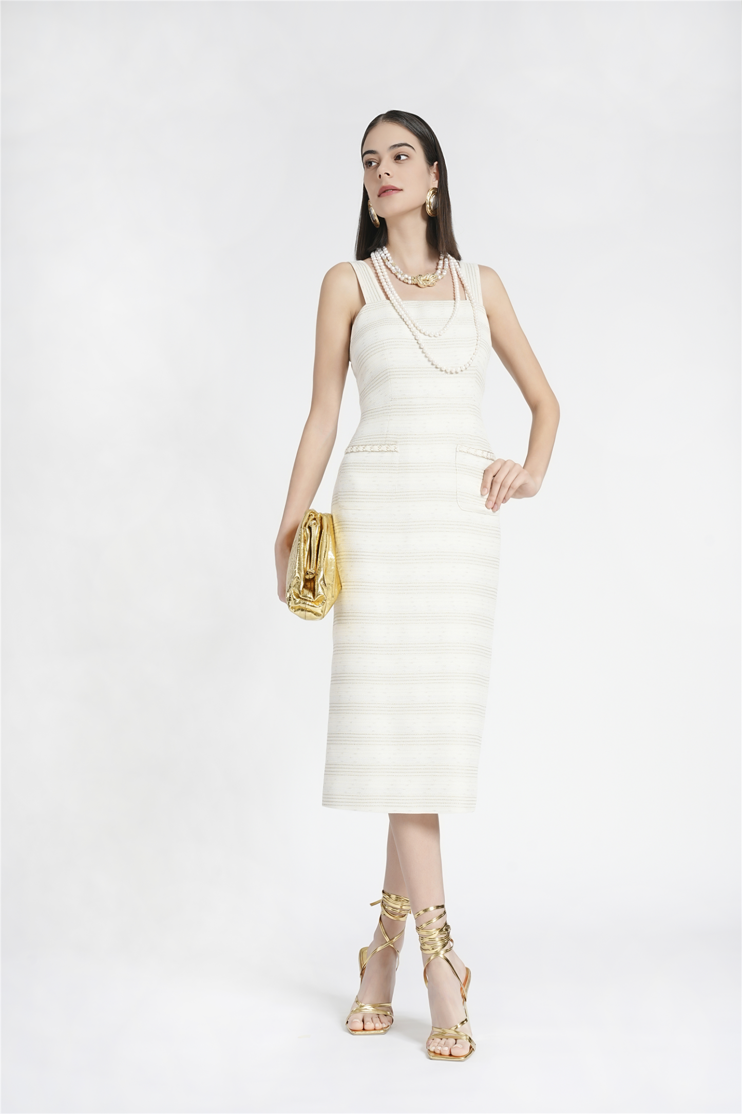 BESIONIA Striped Light Dress Camisole