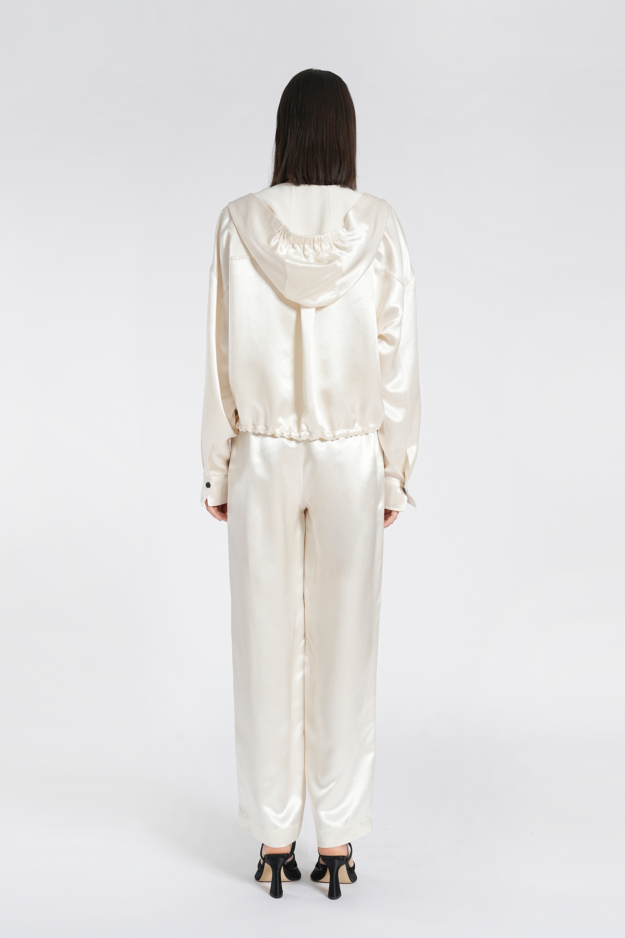 BESIONIA Drawstring Sports Style Short Jacket