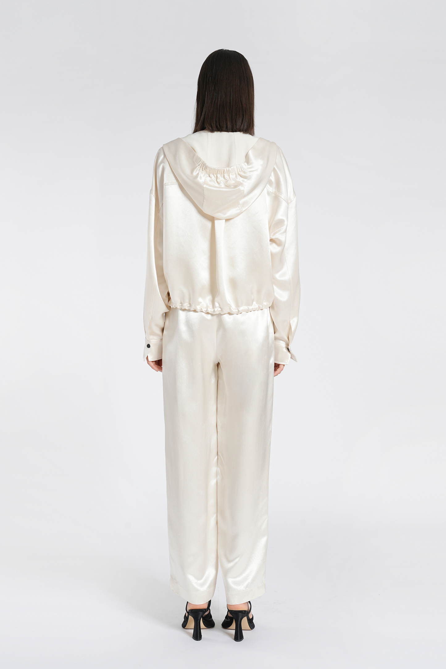 BESIONIA Drawstring Sports Style Short Jacket