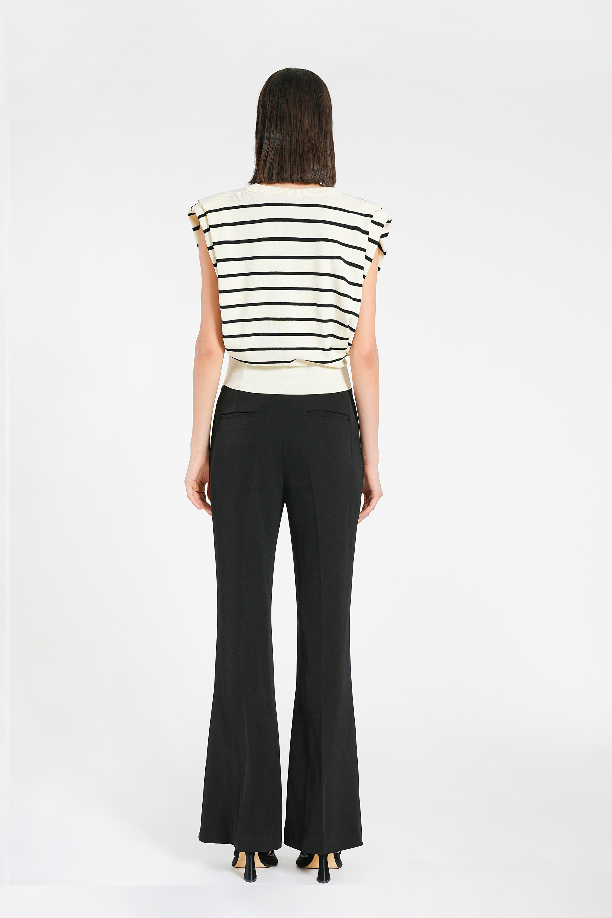 BESIONIA Striped knit Blouse