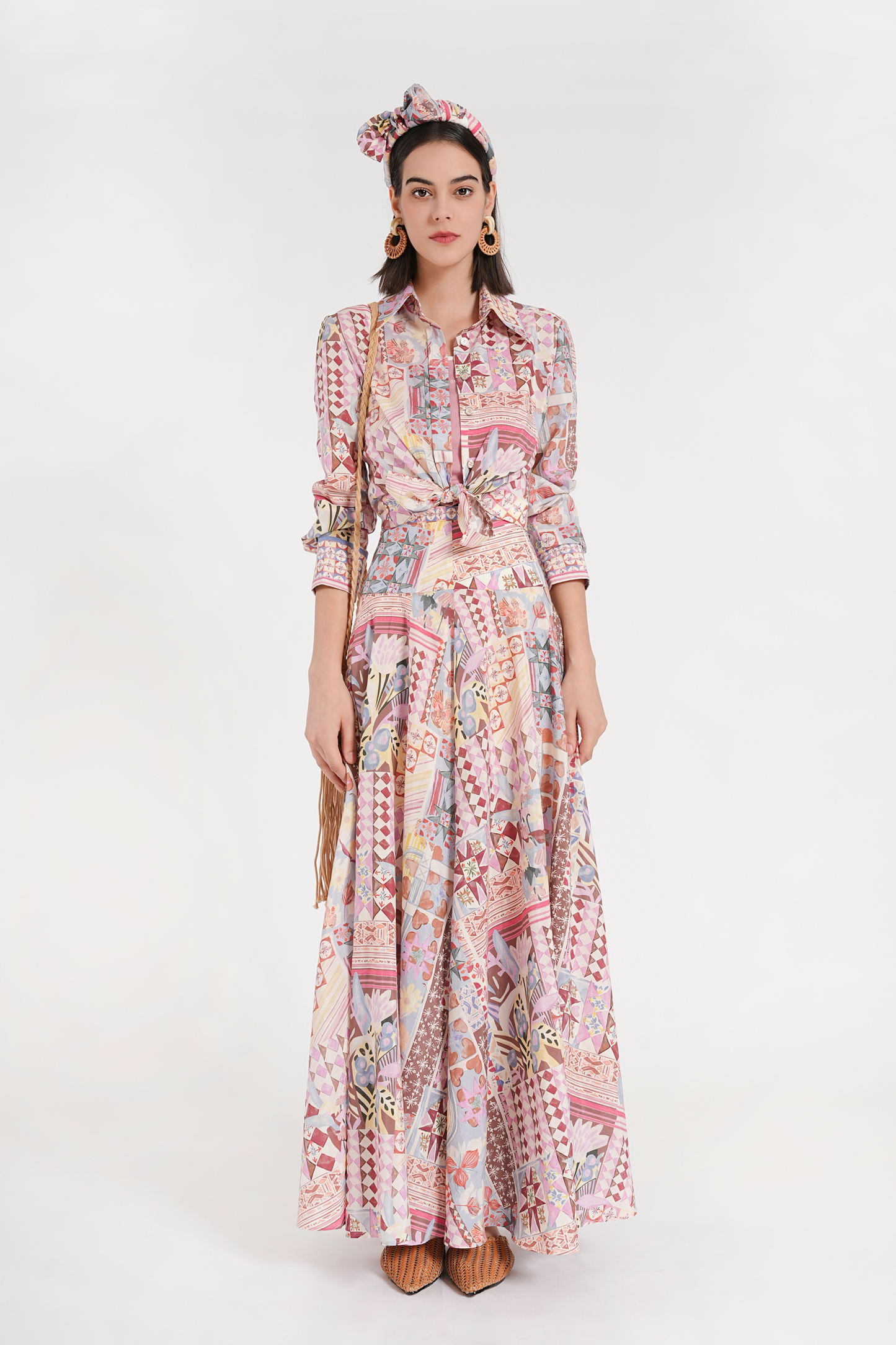 BESIONIA Vacation Style Printed Shirt