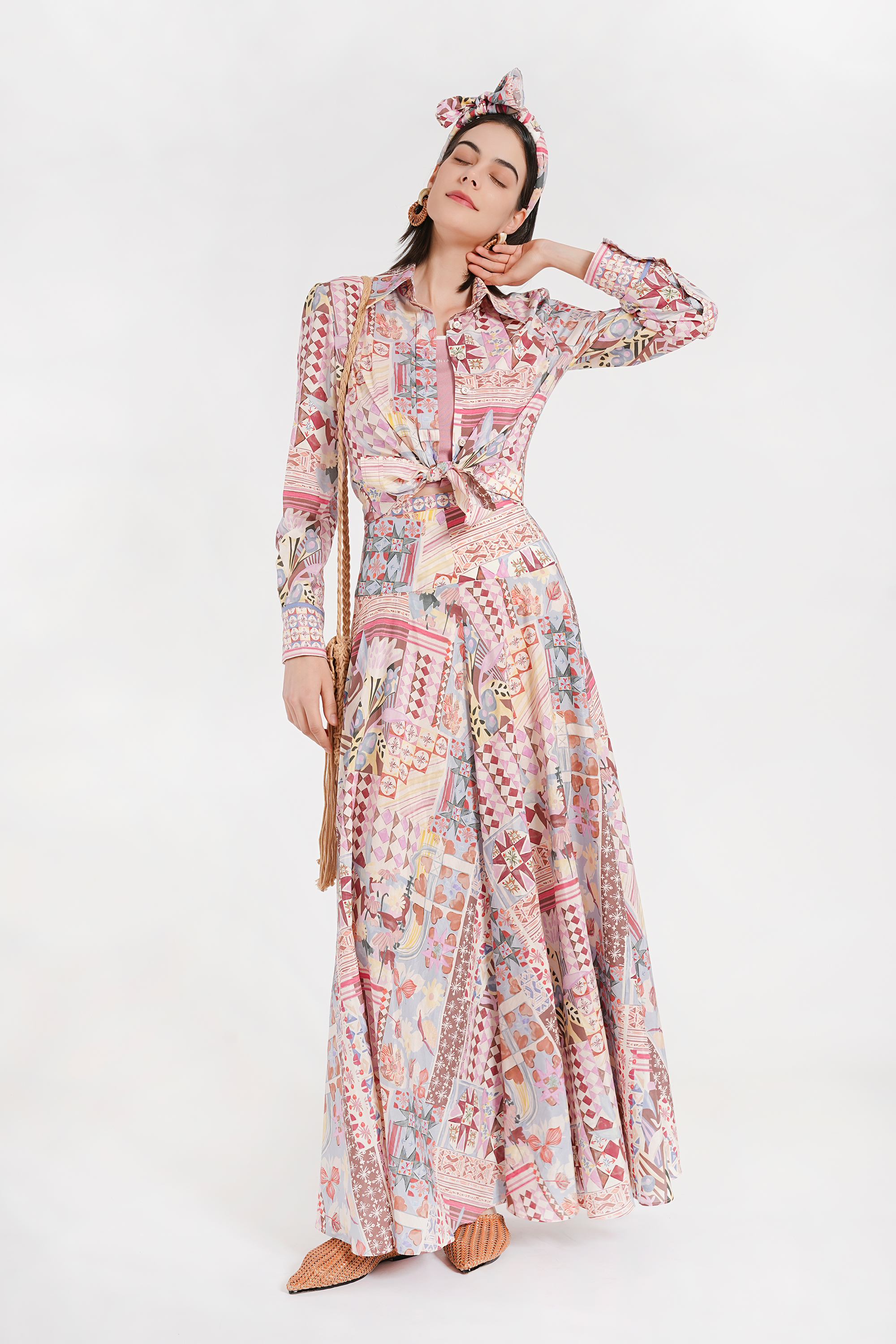 BESIONIA Vacation Style Printed Shirt