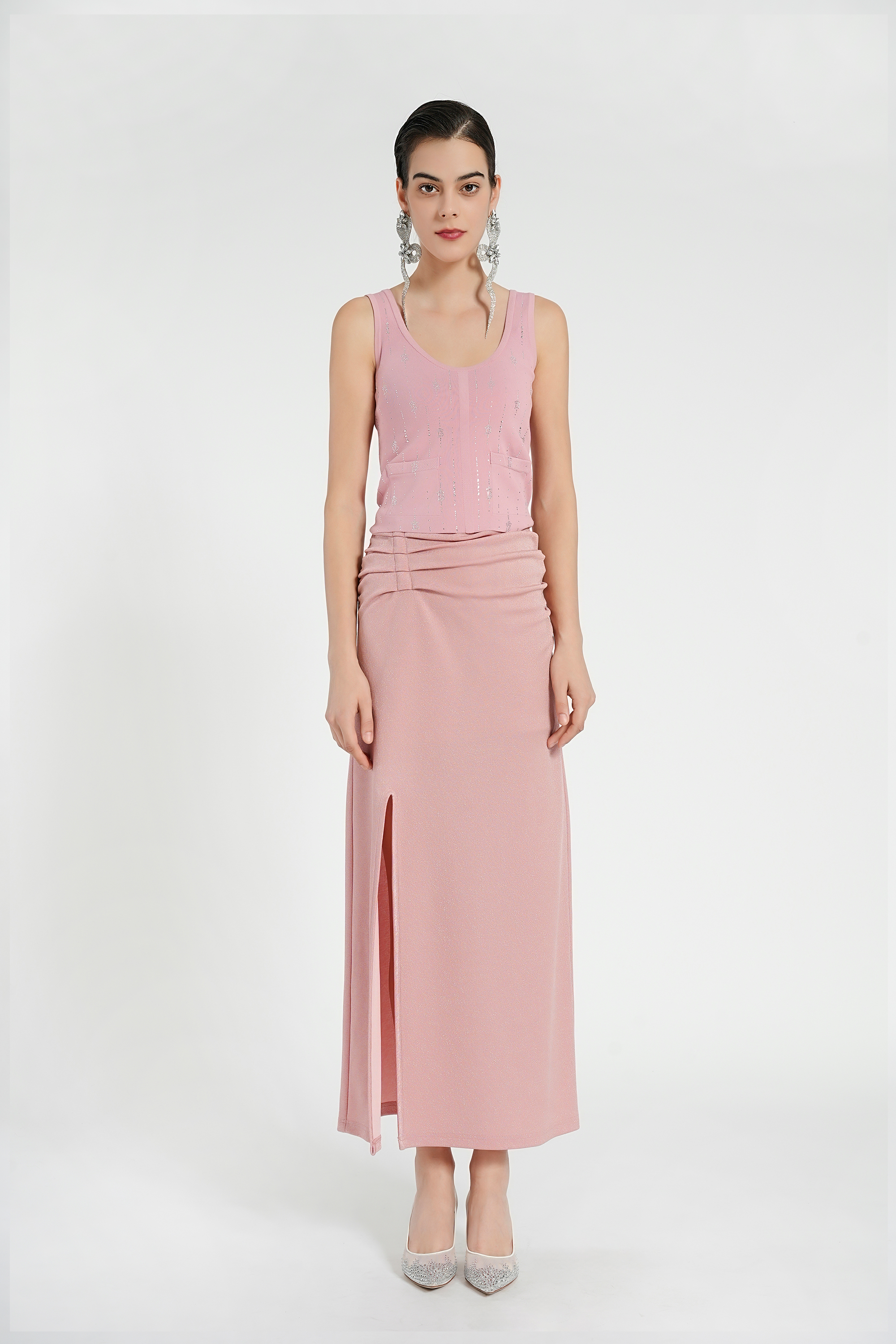 BESIONIA Rhinestone Vest