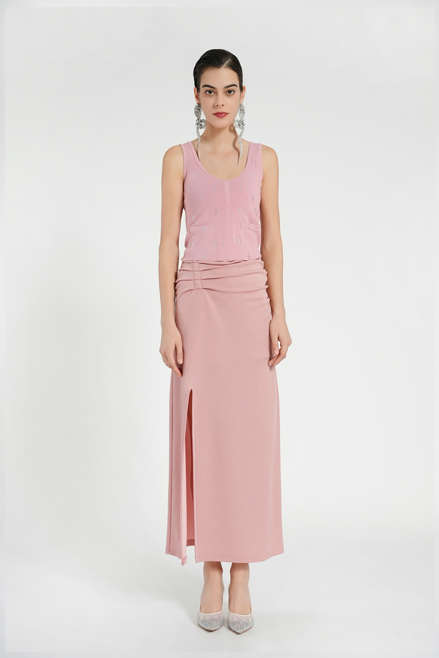 BESIONIA Rhinestone Vest